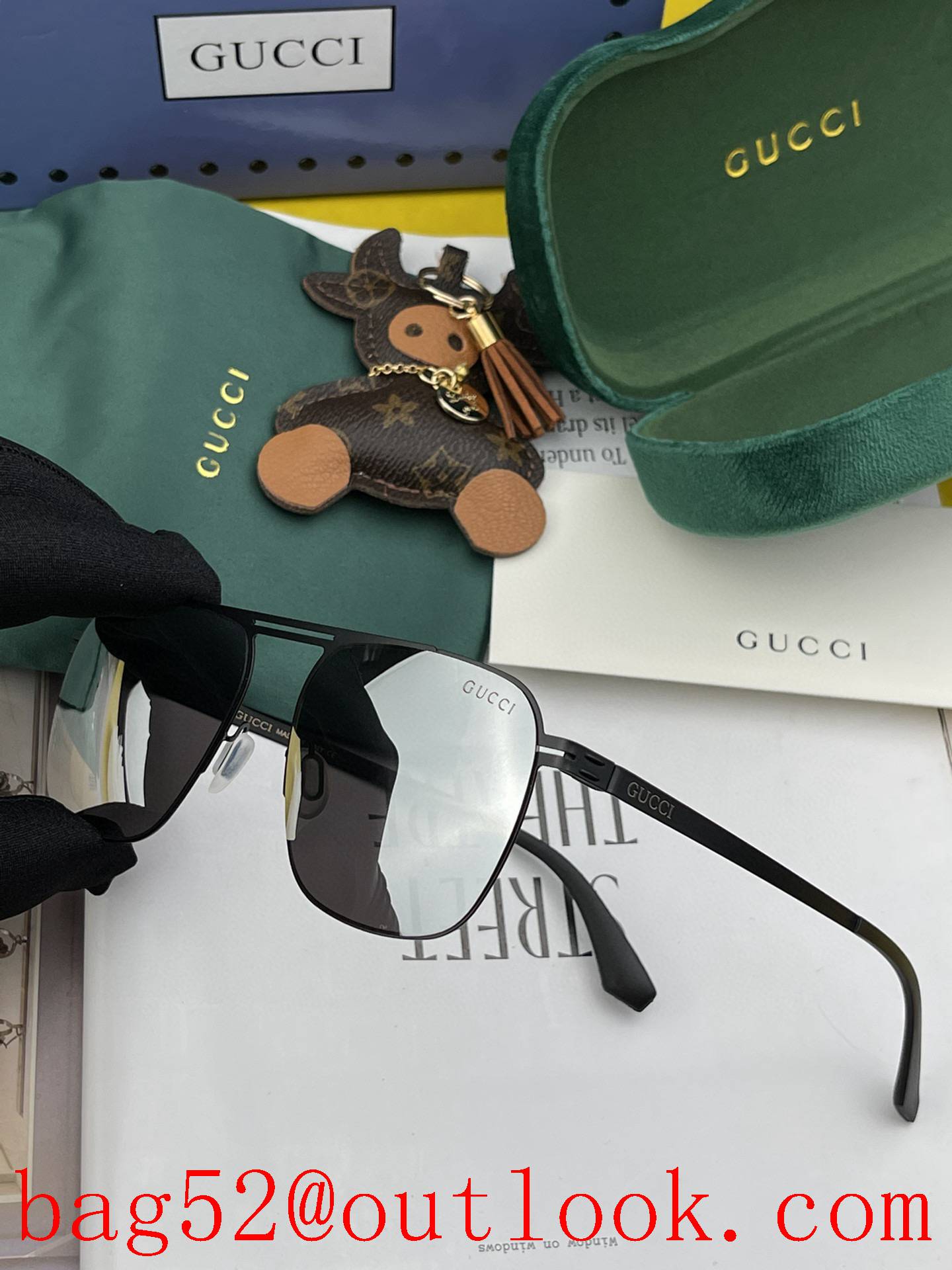 Gucci 2022 new men's and women's couple models sunglasses