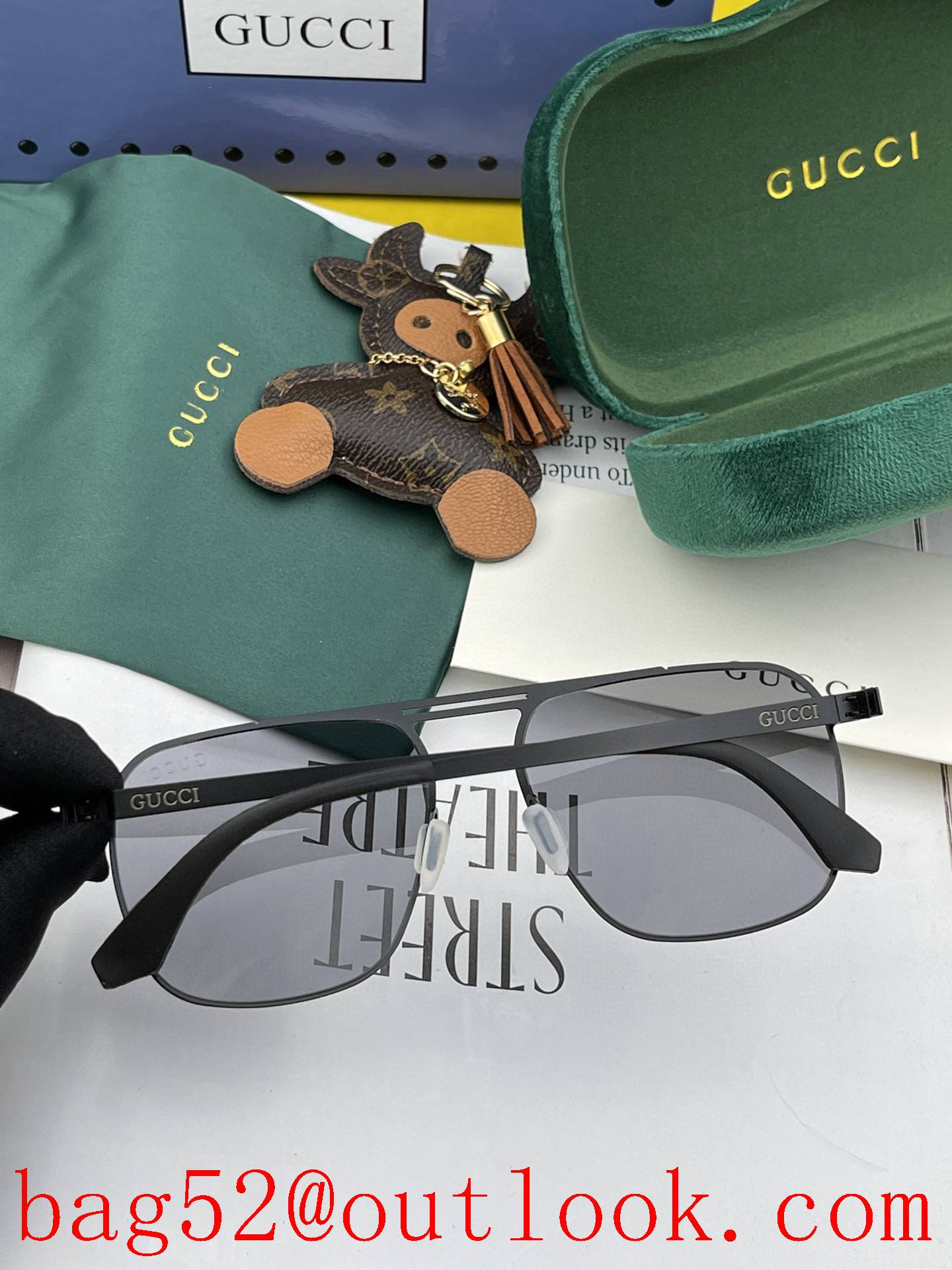 Gucci 2022 new men's and women's couple models sunglasses