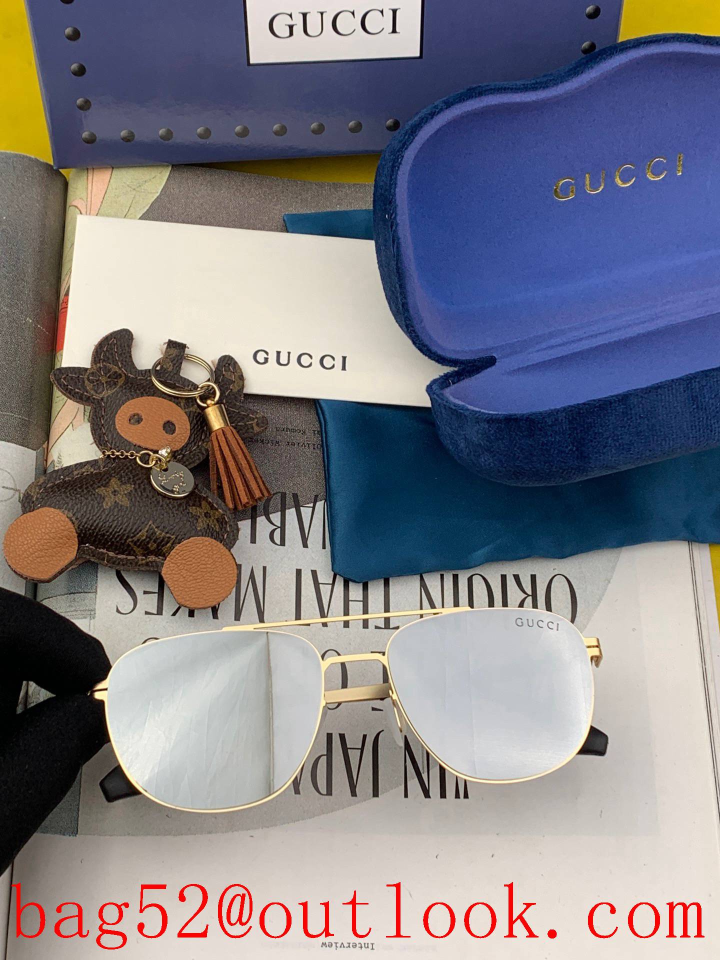 Gucci 2022 new men's and women's couple models sunglasses