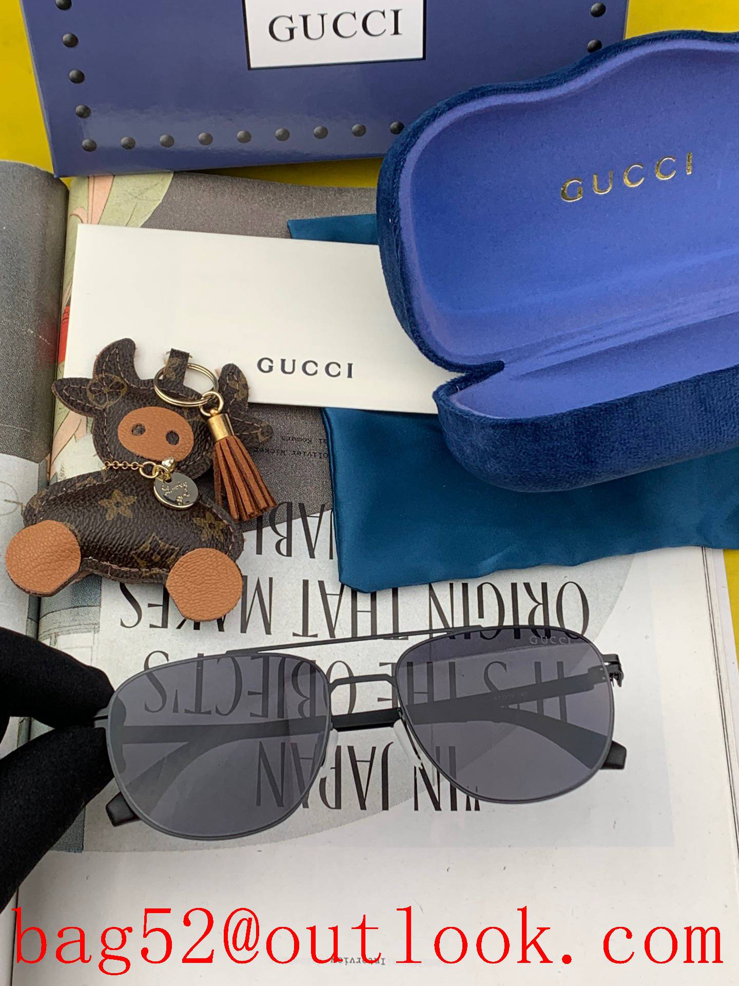 Gucci 2022 new men's and women's couple models sunglasses