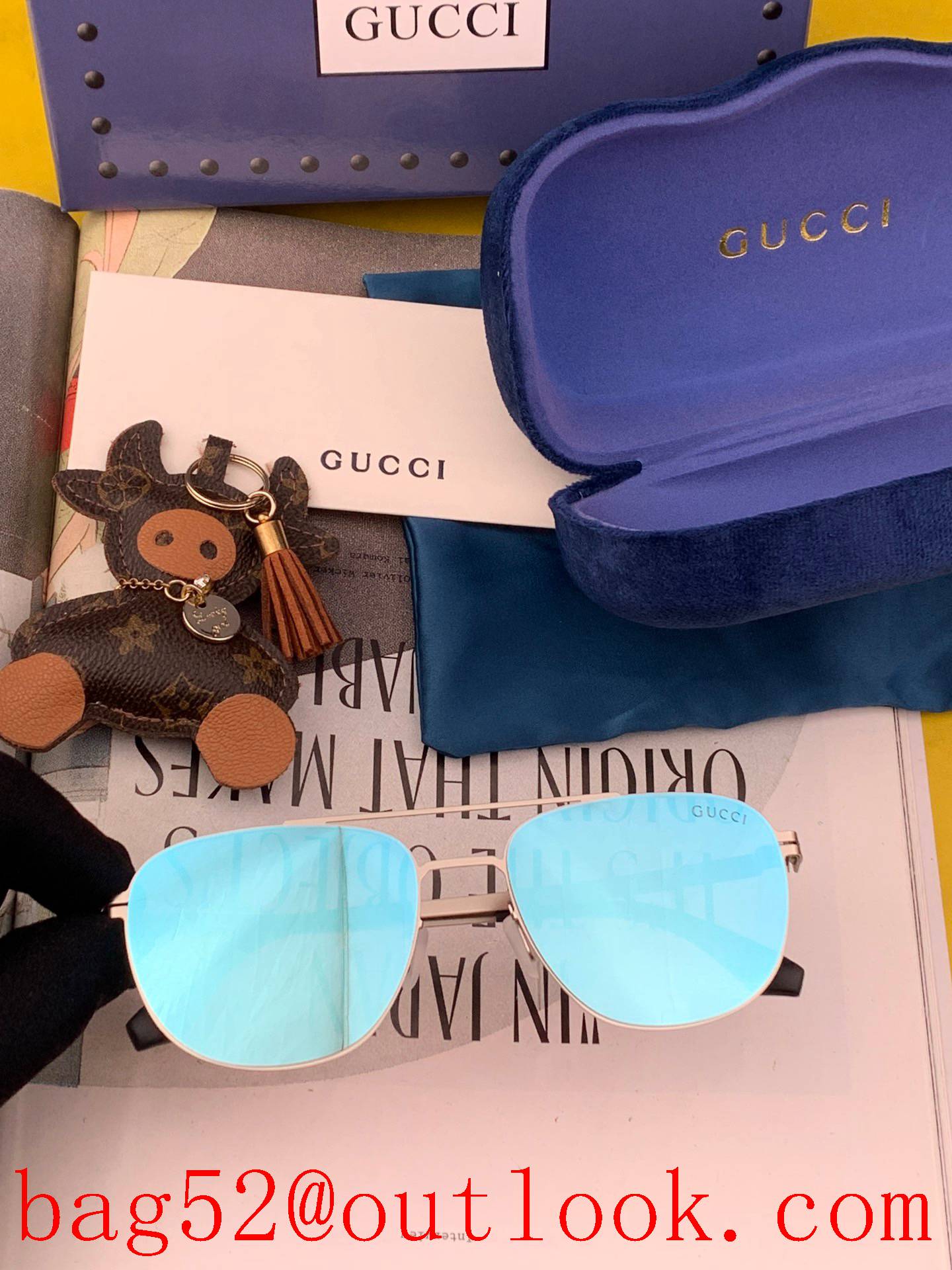 Gucci 2022 new men's and women's couple models sunglasses