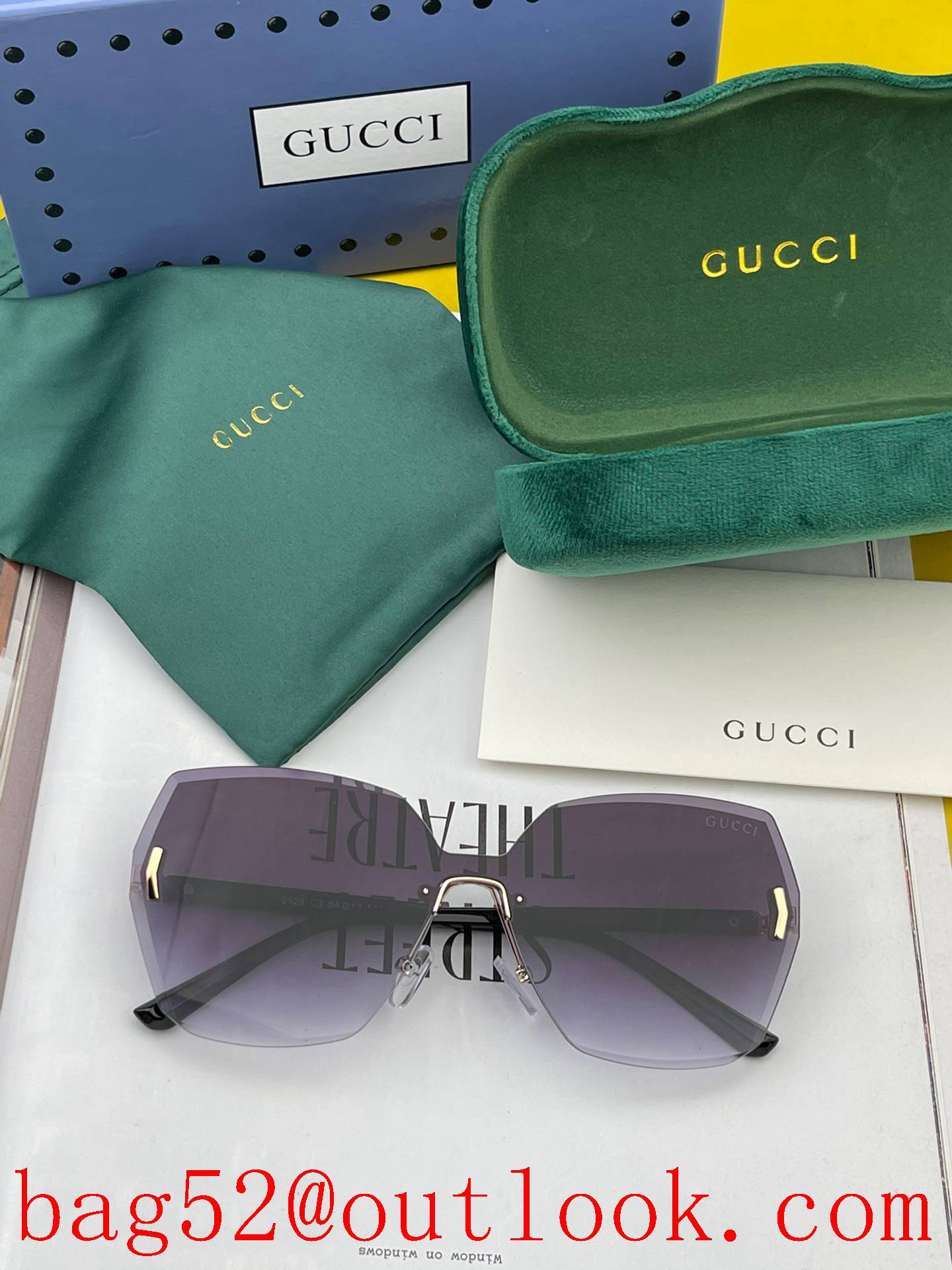 GUCCI's new one-piece nylon polarized sunglasses