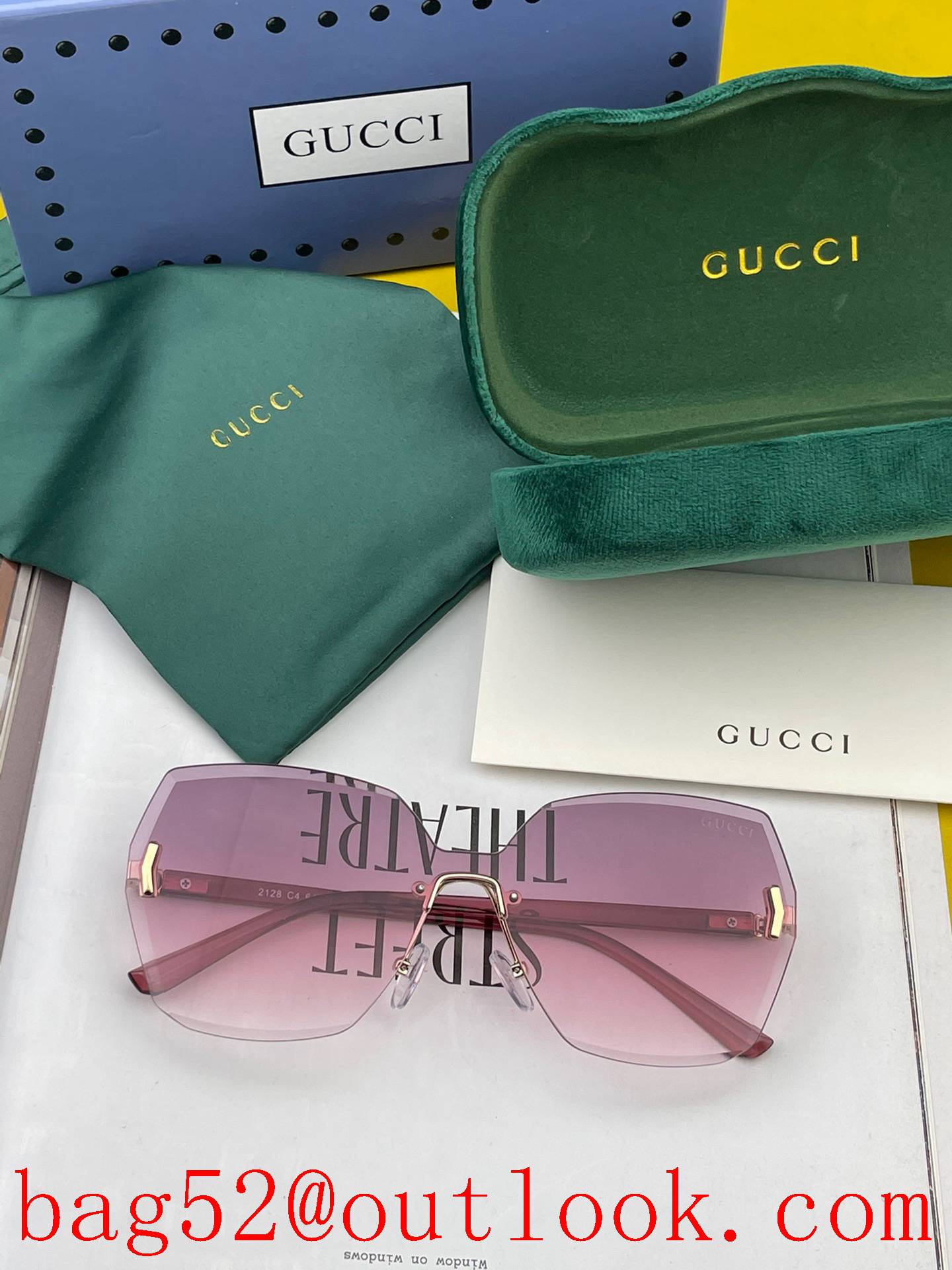 GUCCI's new one-piece nylon polarized sunglasses