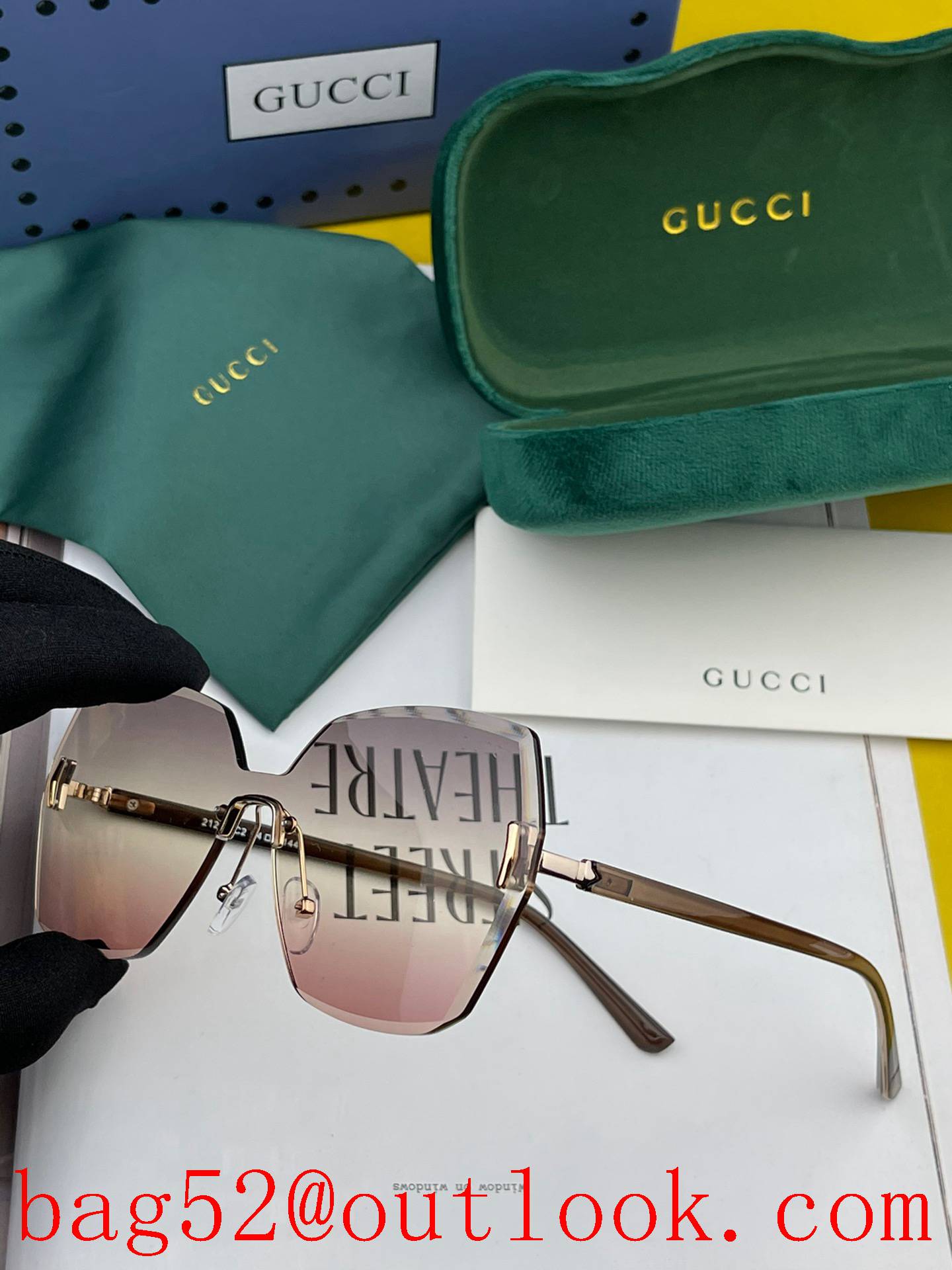 GUCCI's new one-piece nylon polarized sunglasses