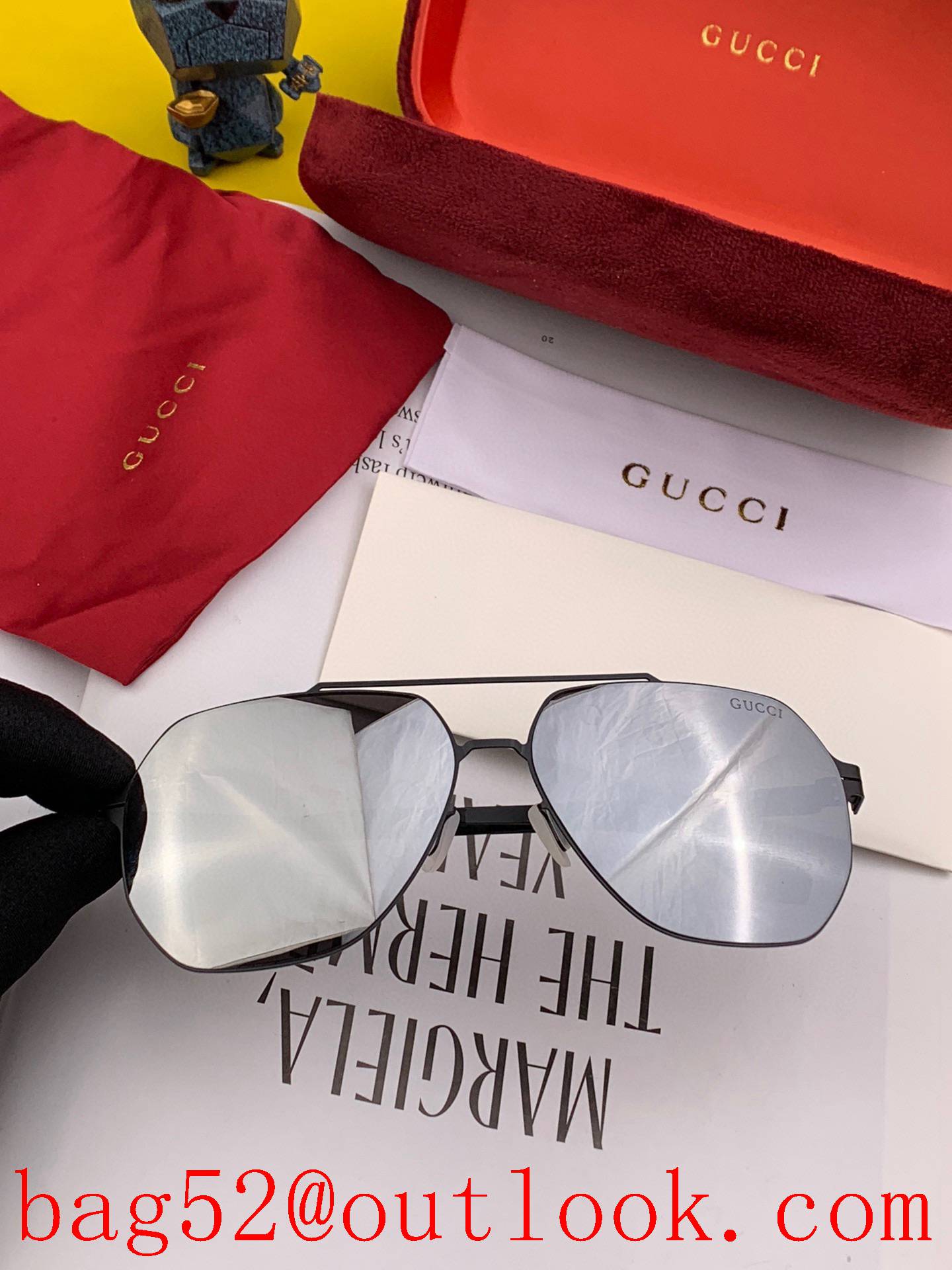 GUCCI 2022 new ultra-light no screw pressure not bad series couple sunglasses