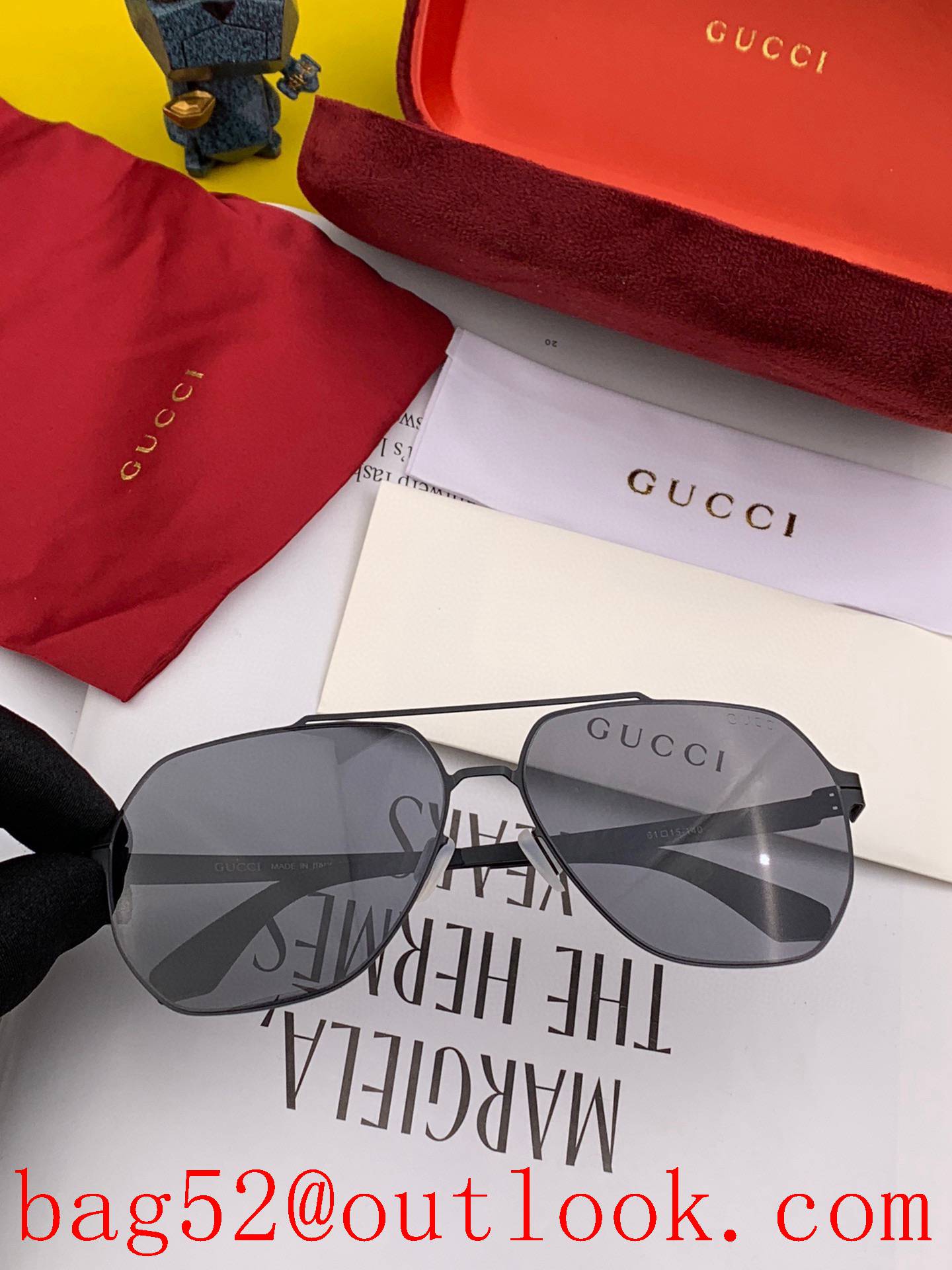 GUCCI 2022 new ultra-light no screw pressure not bad series couple sunglasses