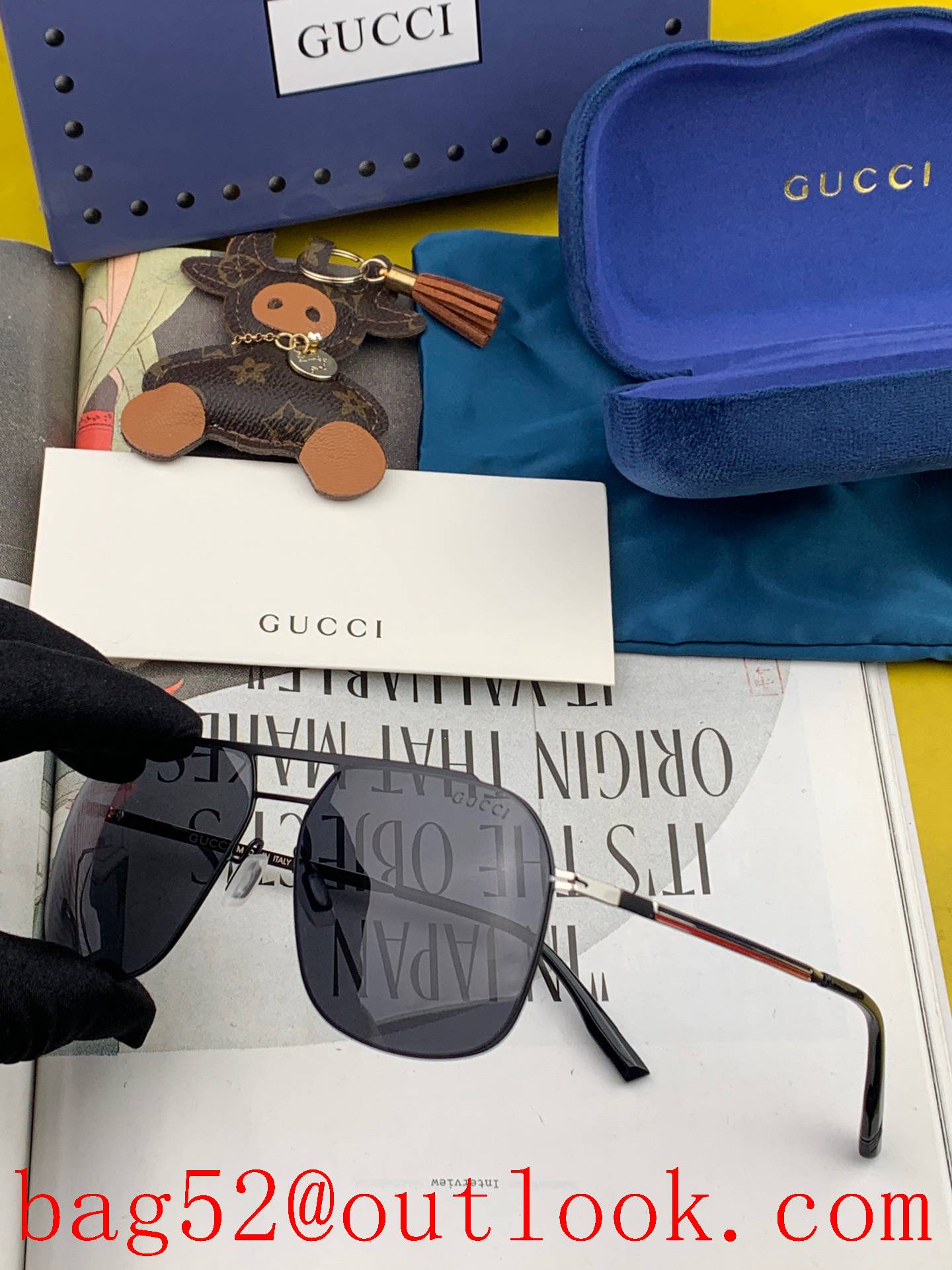 Gucci super-elastic whole glasses without screws sunglasses