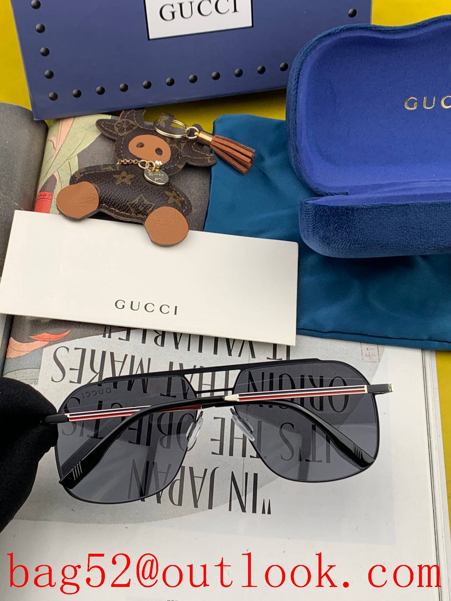 Gucci super-elastic whole glasses without screws sunglasses