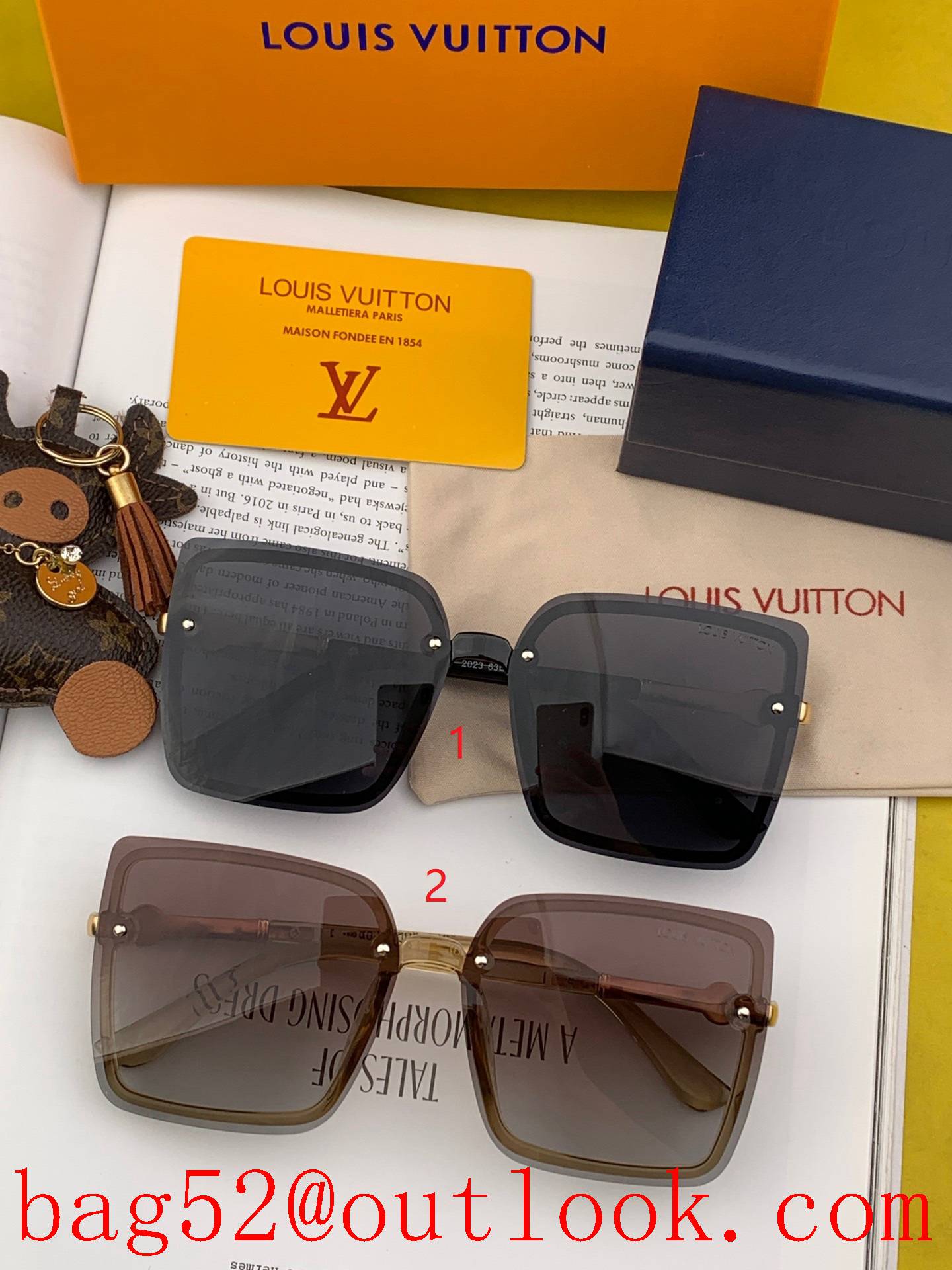 LV spring new trendy square sunglasses