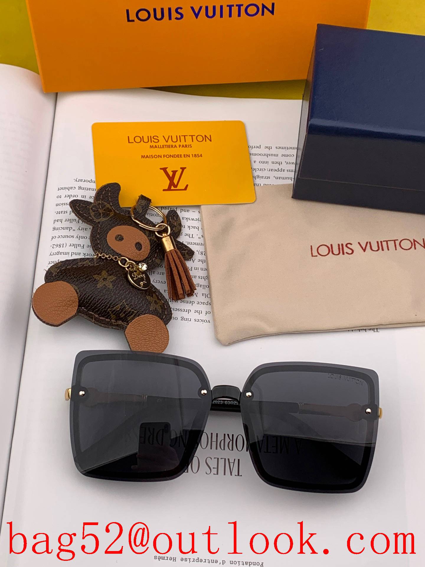 LV spring new trendy square sunglasses