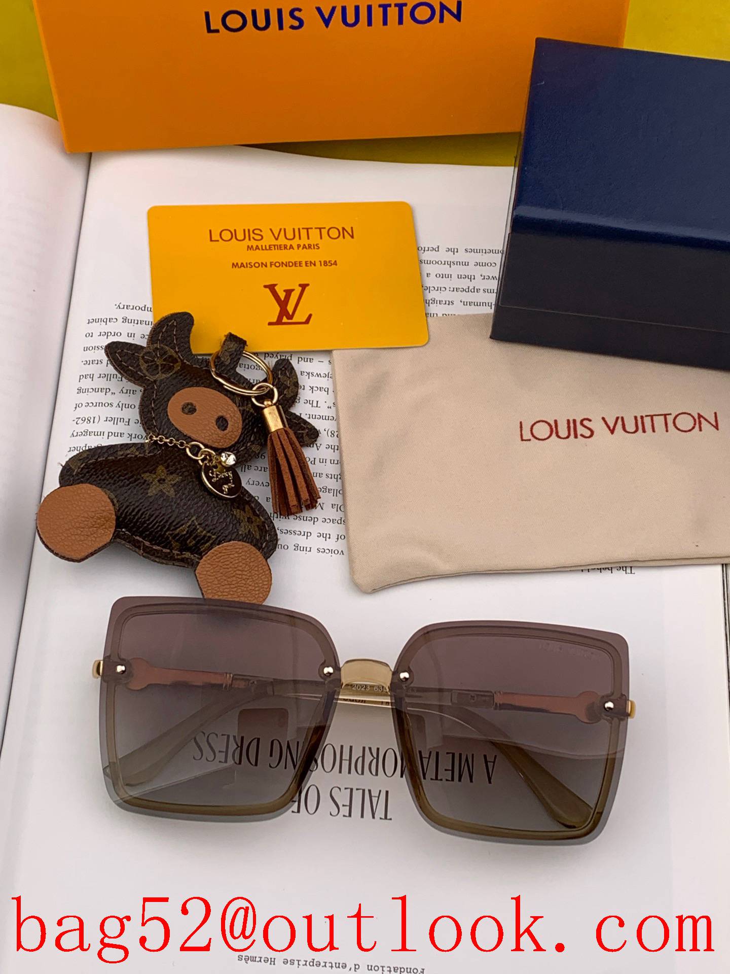 LV spring new trendy square sunglasses