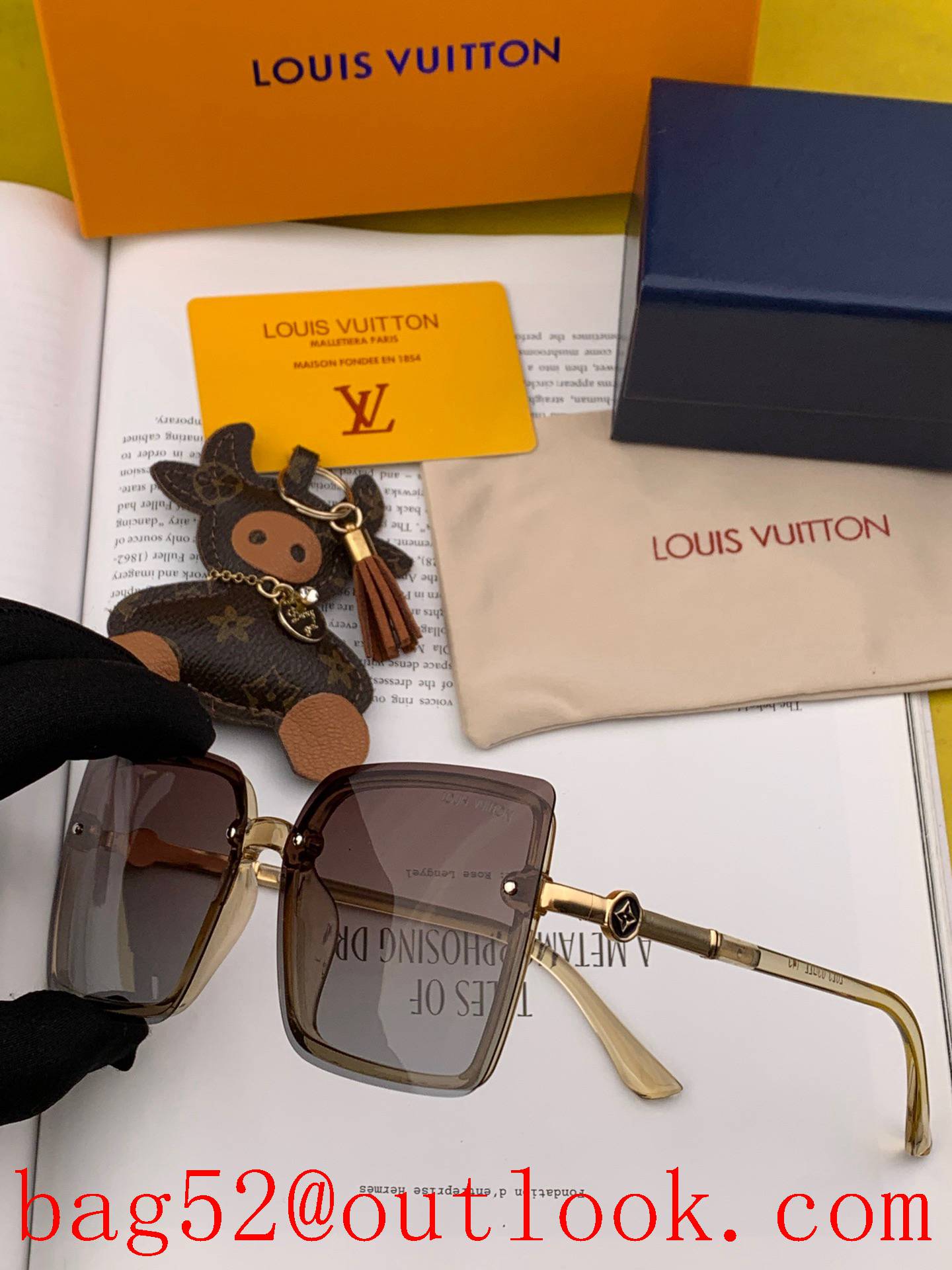 LV spring new trendy square sunglasses