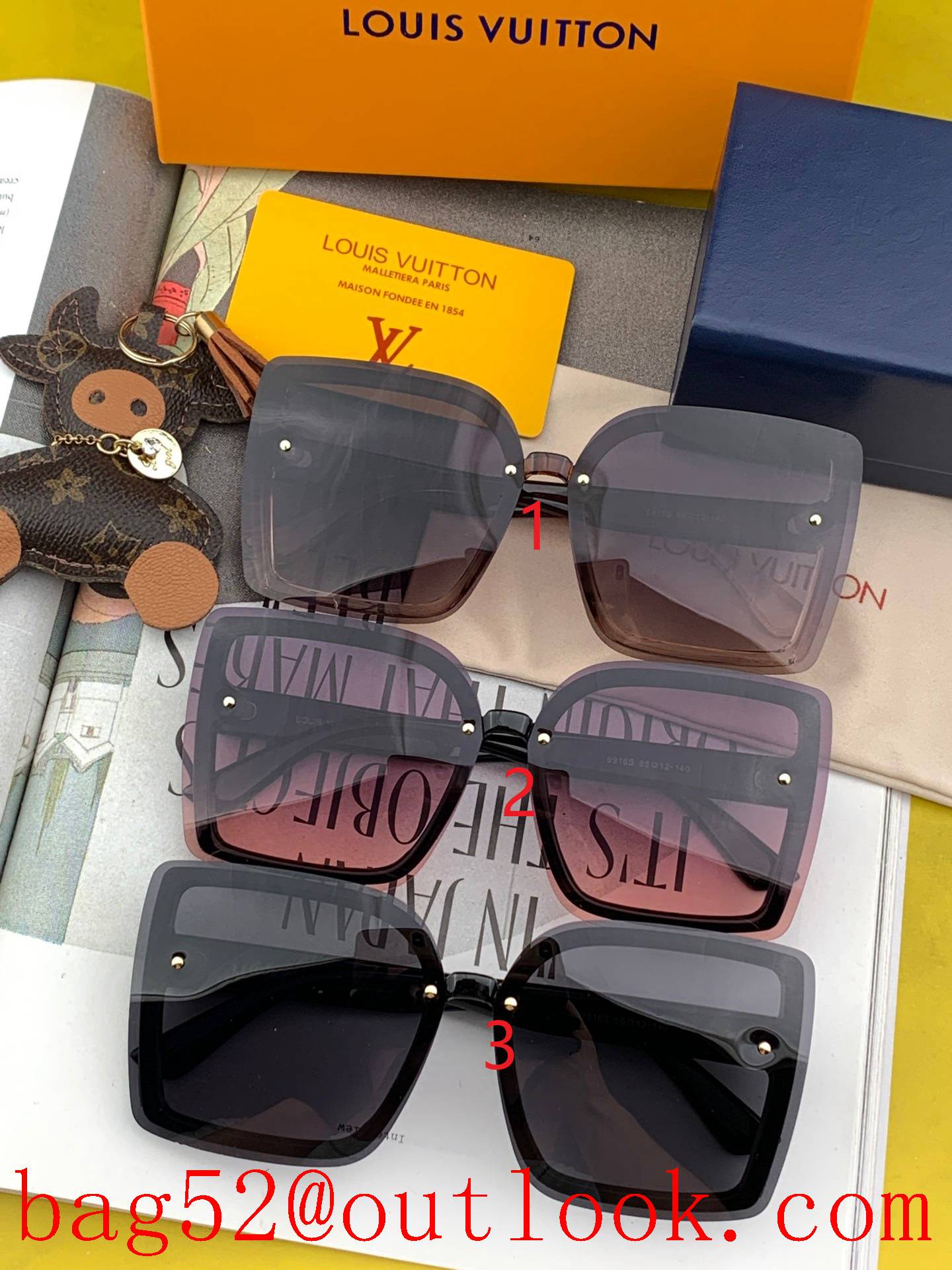 LV Louis Vuitton 2022 spring new trendy fashion square sunglasses