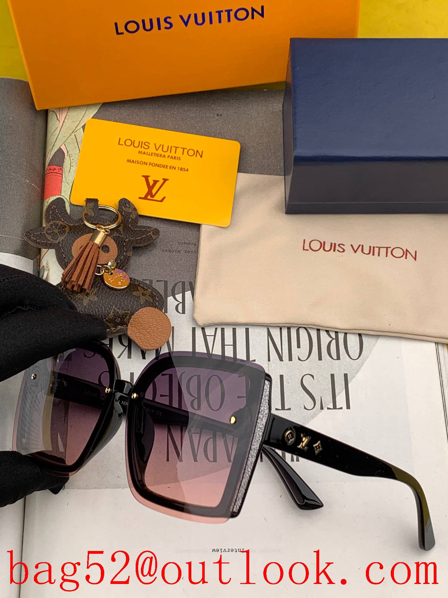 LV Louis Vuitton 2022 spring new trendy fashion square sunglasses
