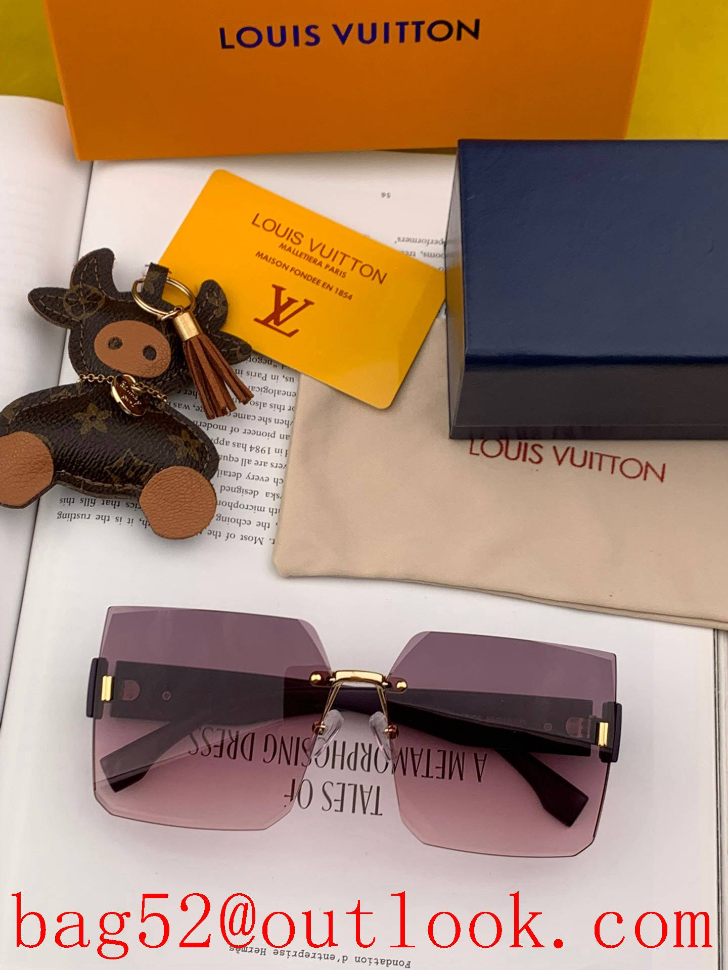 LV Louis Vuitton 2022 Spring New Fashion Square High Quality Sunglasses