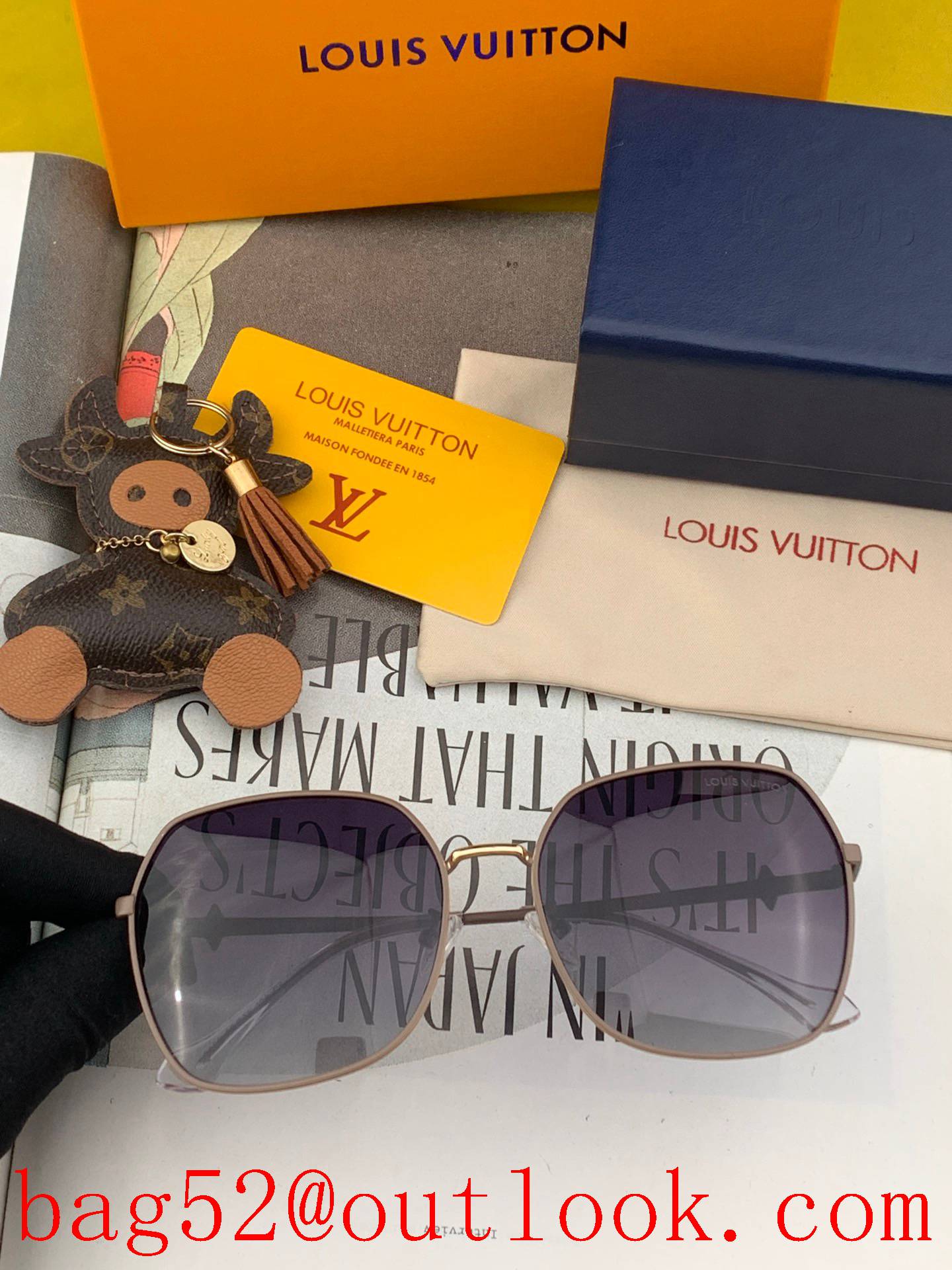 lv Louis Vuitton large-frame sunglasses