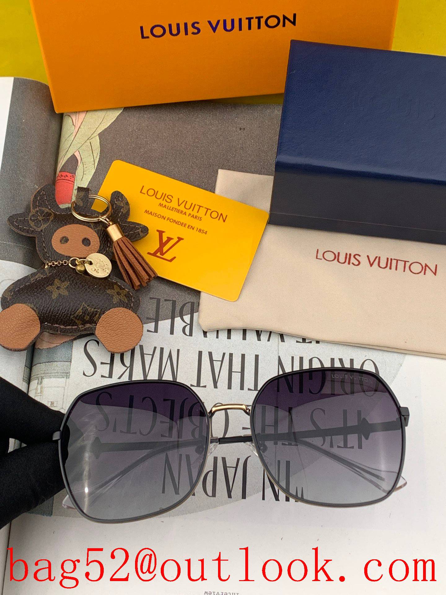 lv Louis Vuitton large-frame sunglasses