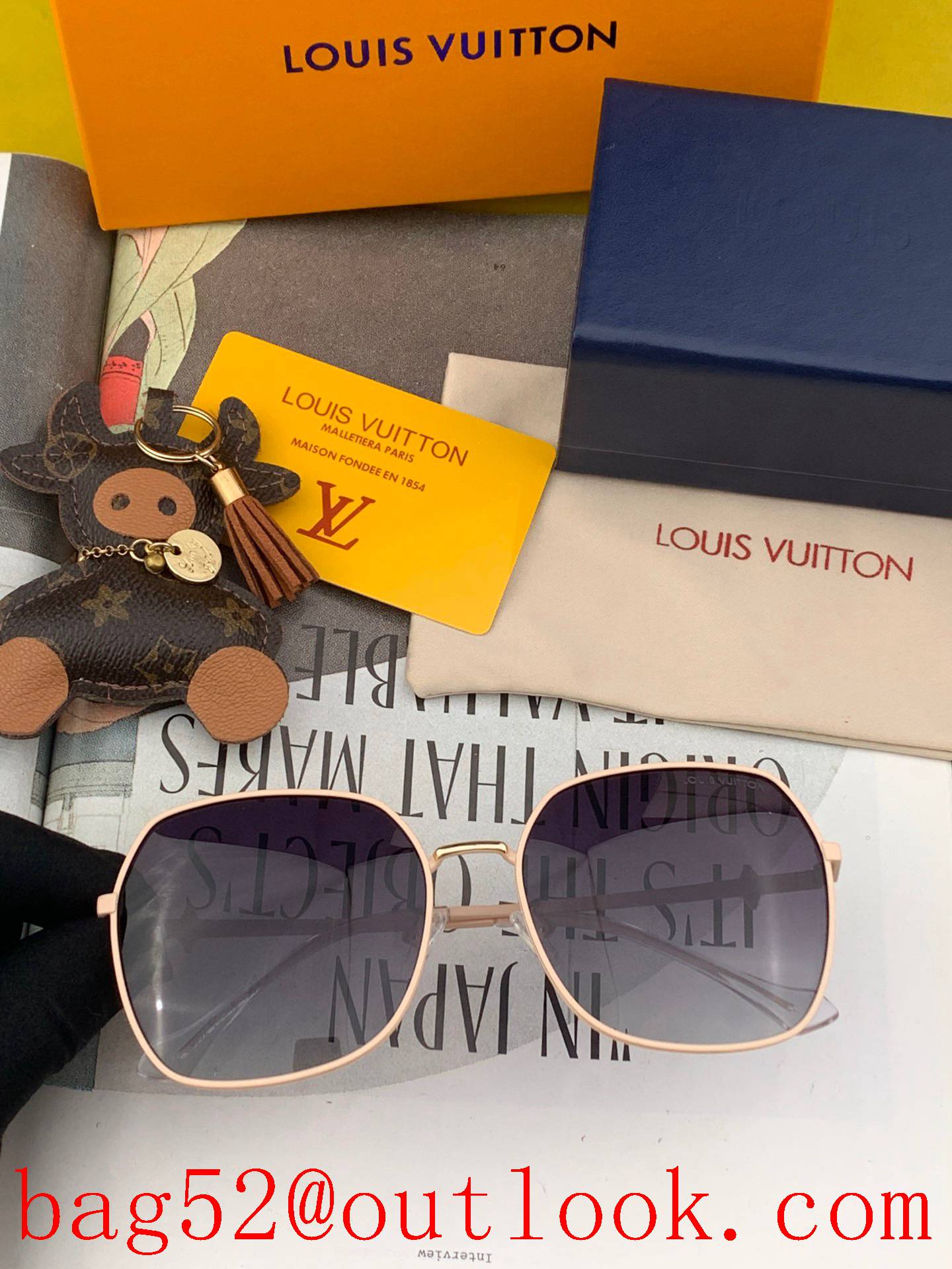 lv Louis Vuitton large-frame sunglasses