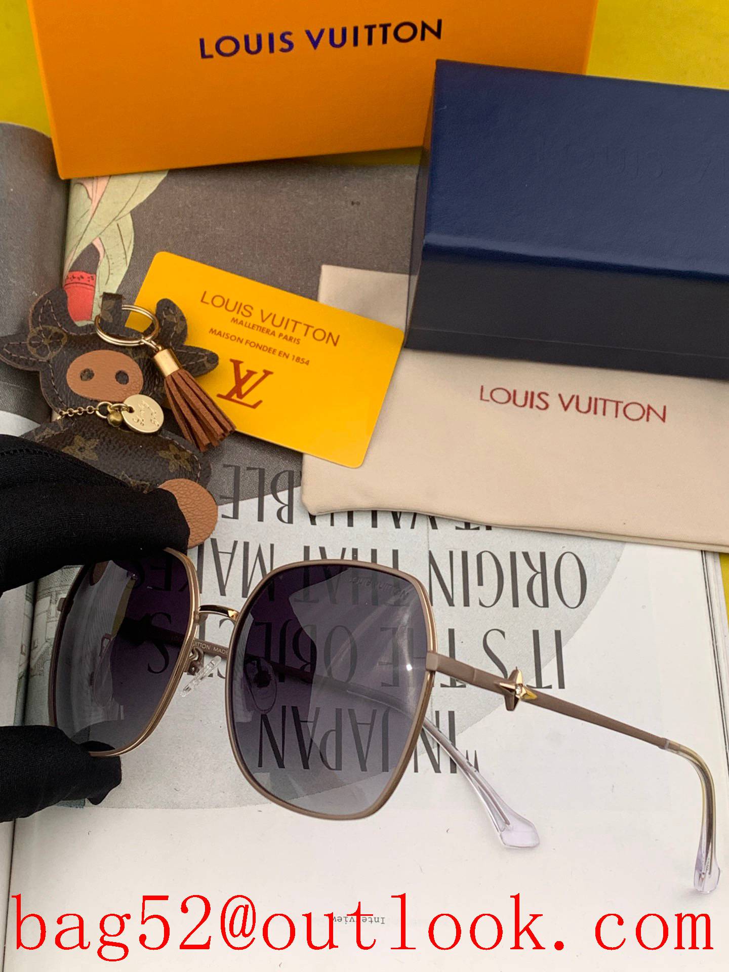 lv Louis Vuitton large-frame sunglasses