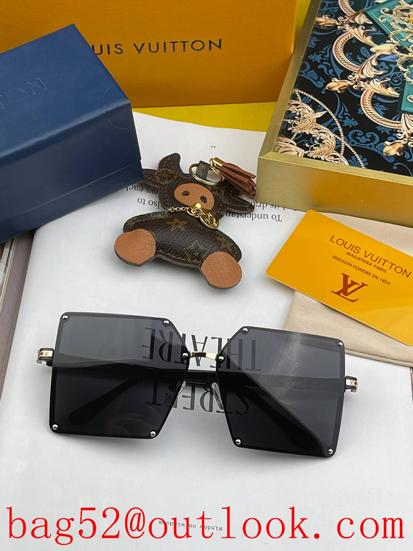 LV Louis Vuitton large frame sunglasses sunglasses