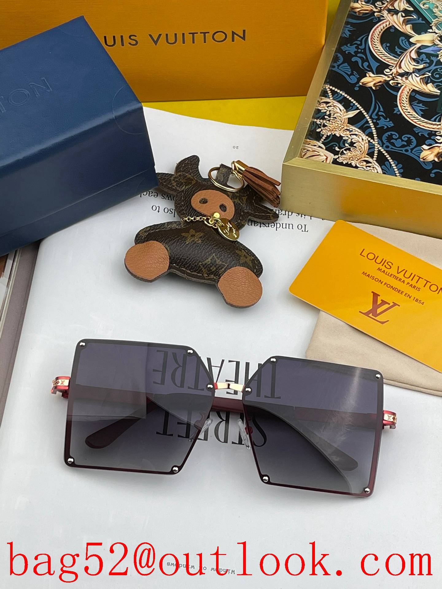 LV Louis Vuitton large frame sunglasses sunglasses