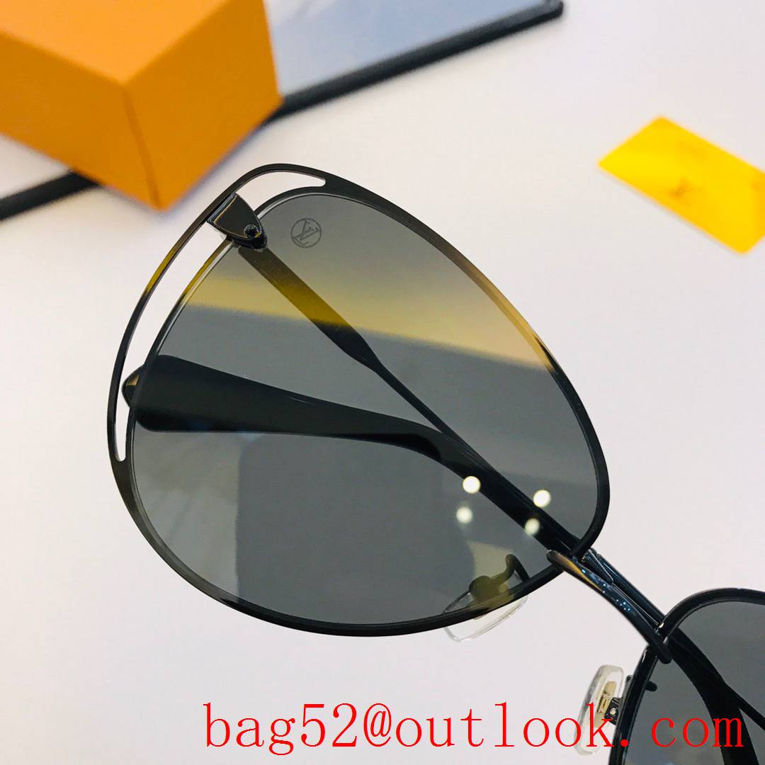 LV Louis Vuitton Multi-color double mirror edge women sunglasses