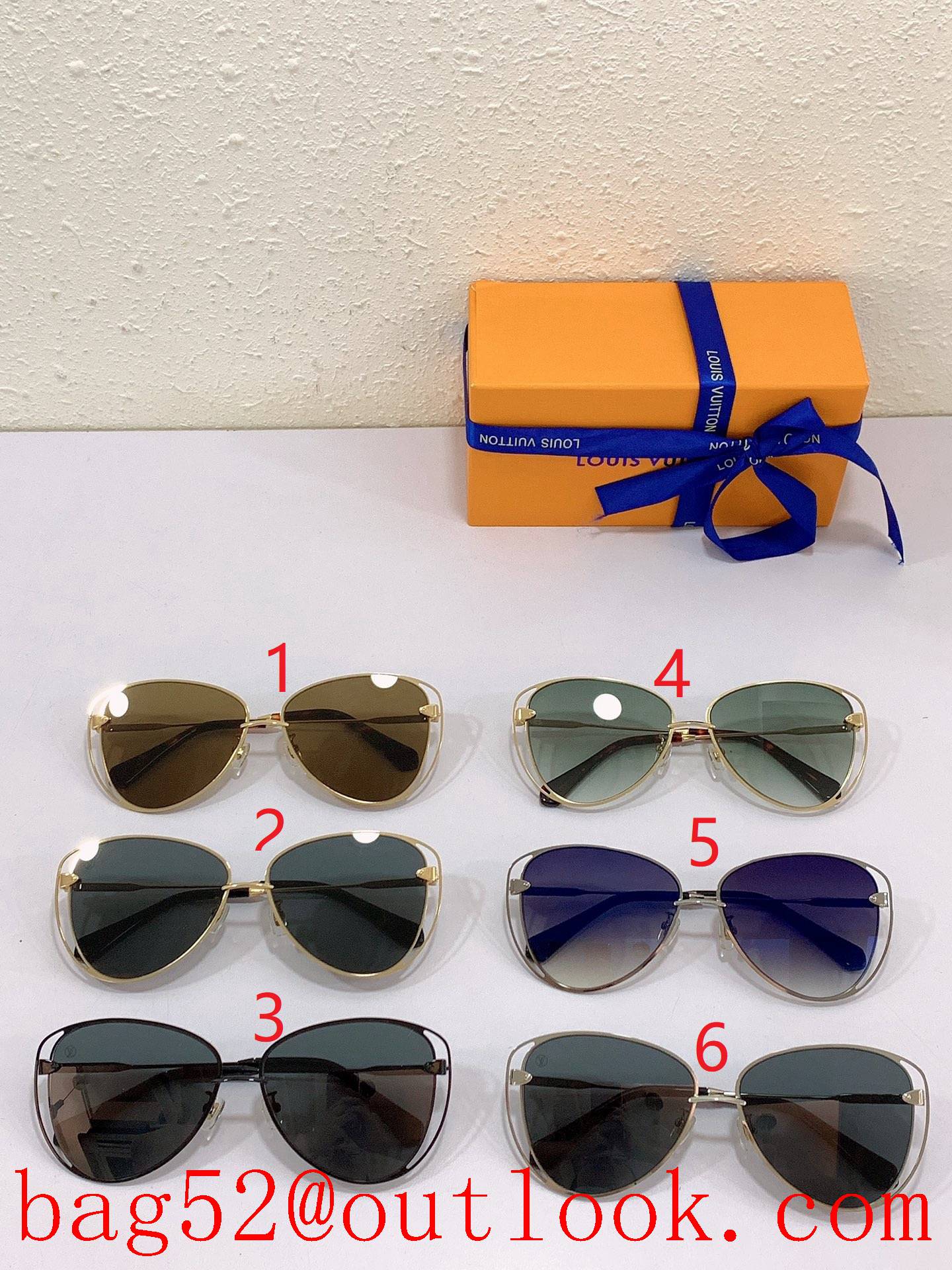 LV Louis Vuitton energetic 6 colors women sunglasses