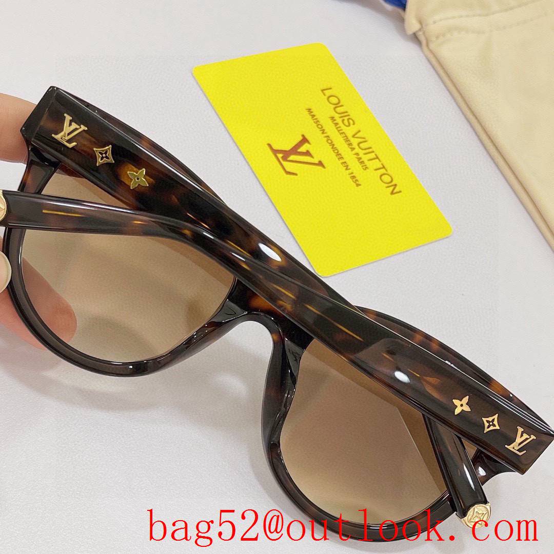 LV Louis Vuitton 6 colors Elegant wide temples and frame women sunglasses