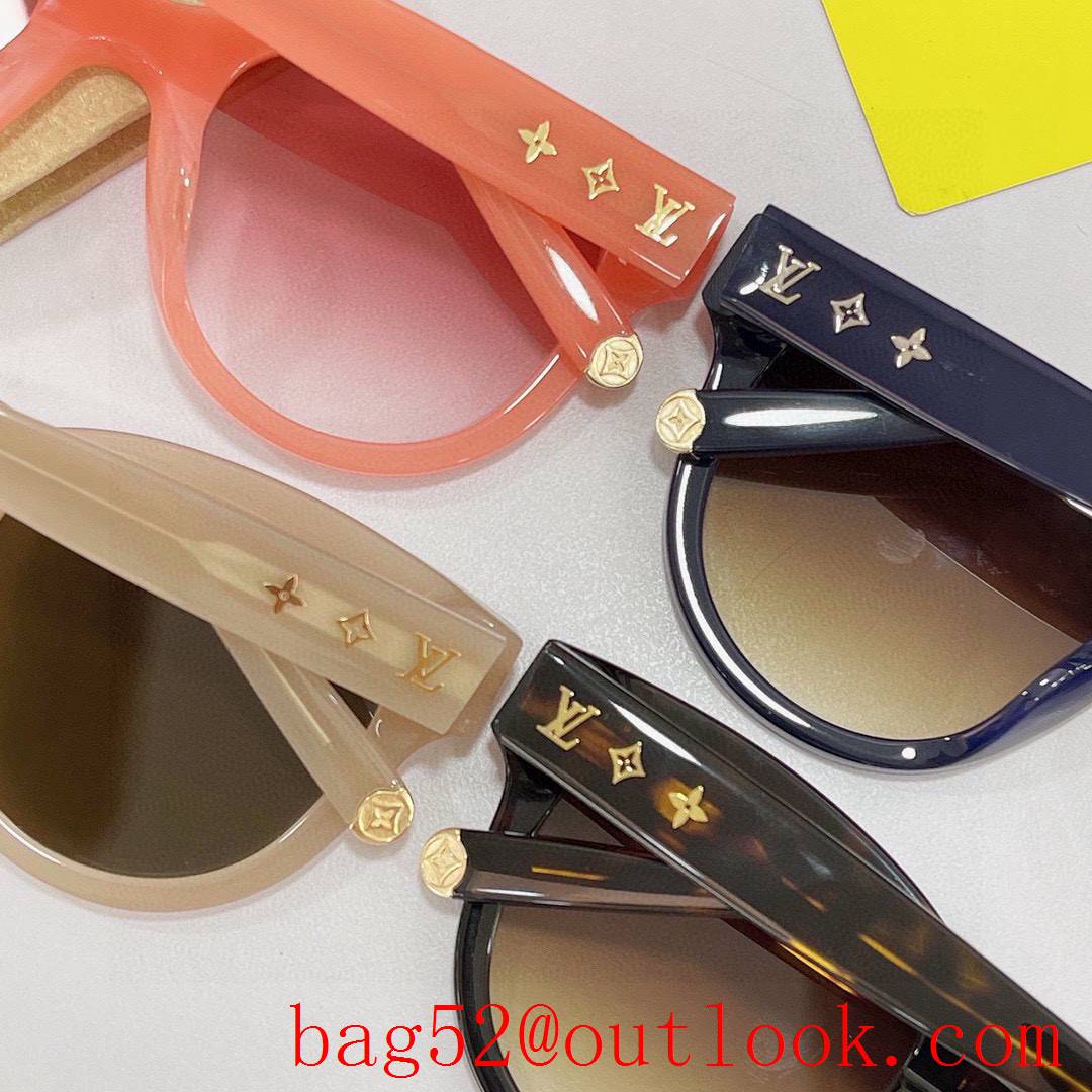 LV Louis Vuitton 6 colors Elegant wide temples and frame women sunglasses