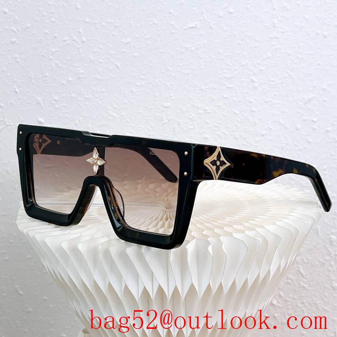 LV Louis Vuitton 6 colors big square women sunglasses