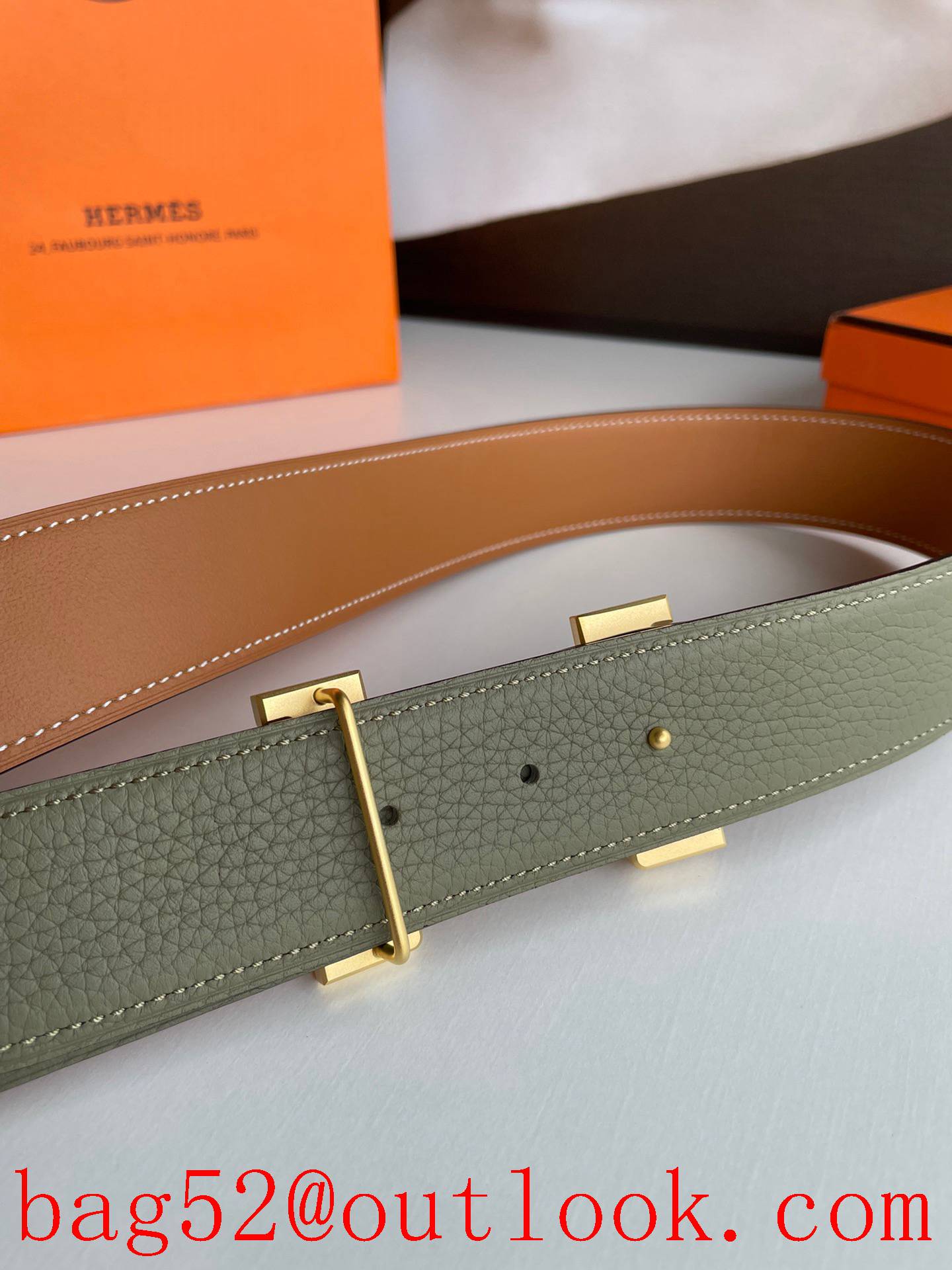 Hermes leather giant trend of 4 color convergence belt