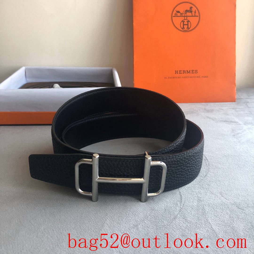 Hermes men's 3.8cm counter Royal metal buckle belt