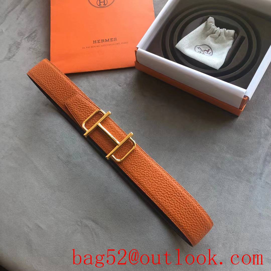 Hermes men's 3.8cm counter Royal metal buckle belt