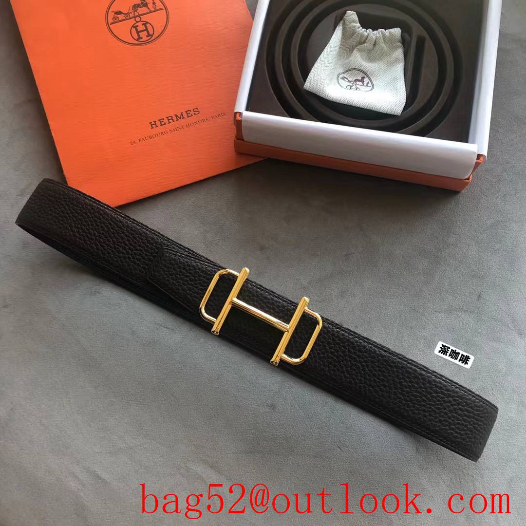 Hermes men's 3.8cm counter Royal metal buckle belt