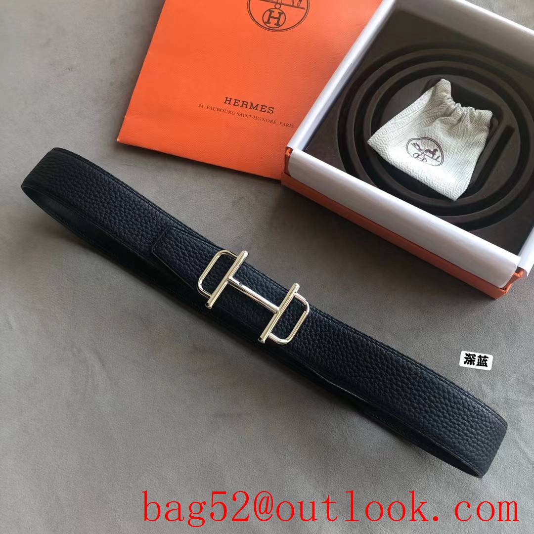 Hermes men's 3.8cm counter Royal metal buckle belt