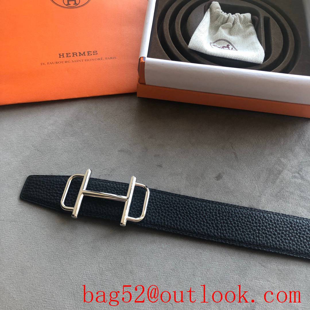 Hermes men's 3.8cm counter Royal metal buckle belt