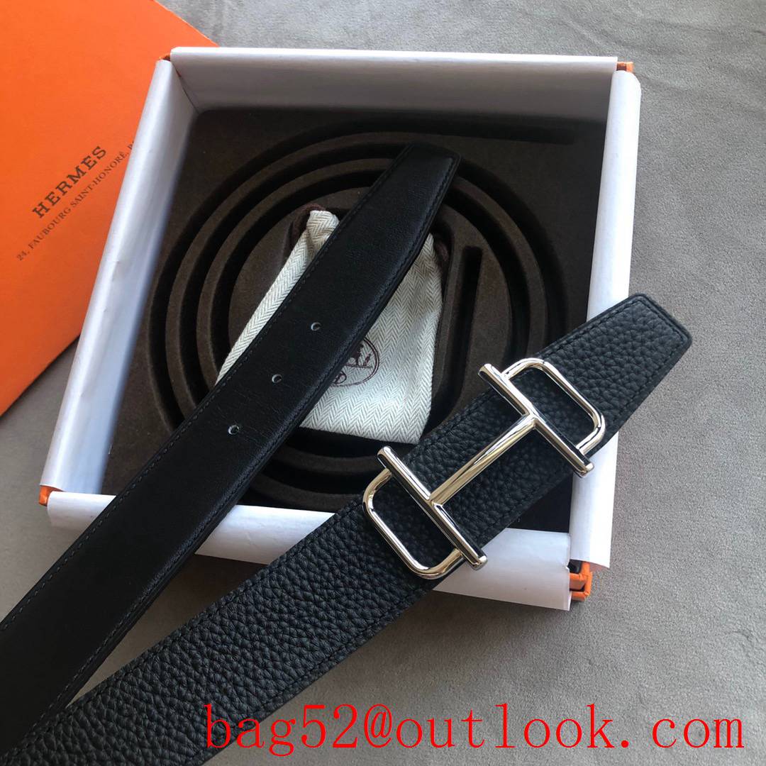 Hermes men's 3.8cm counter Royal metal buckle belt