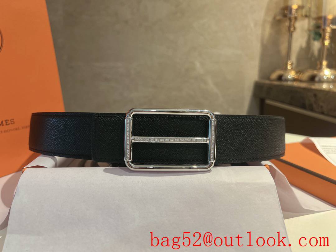 Hermes Selected top layer cowhide palm pattern belt