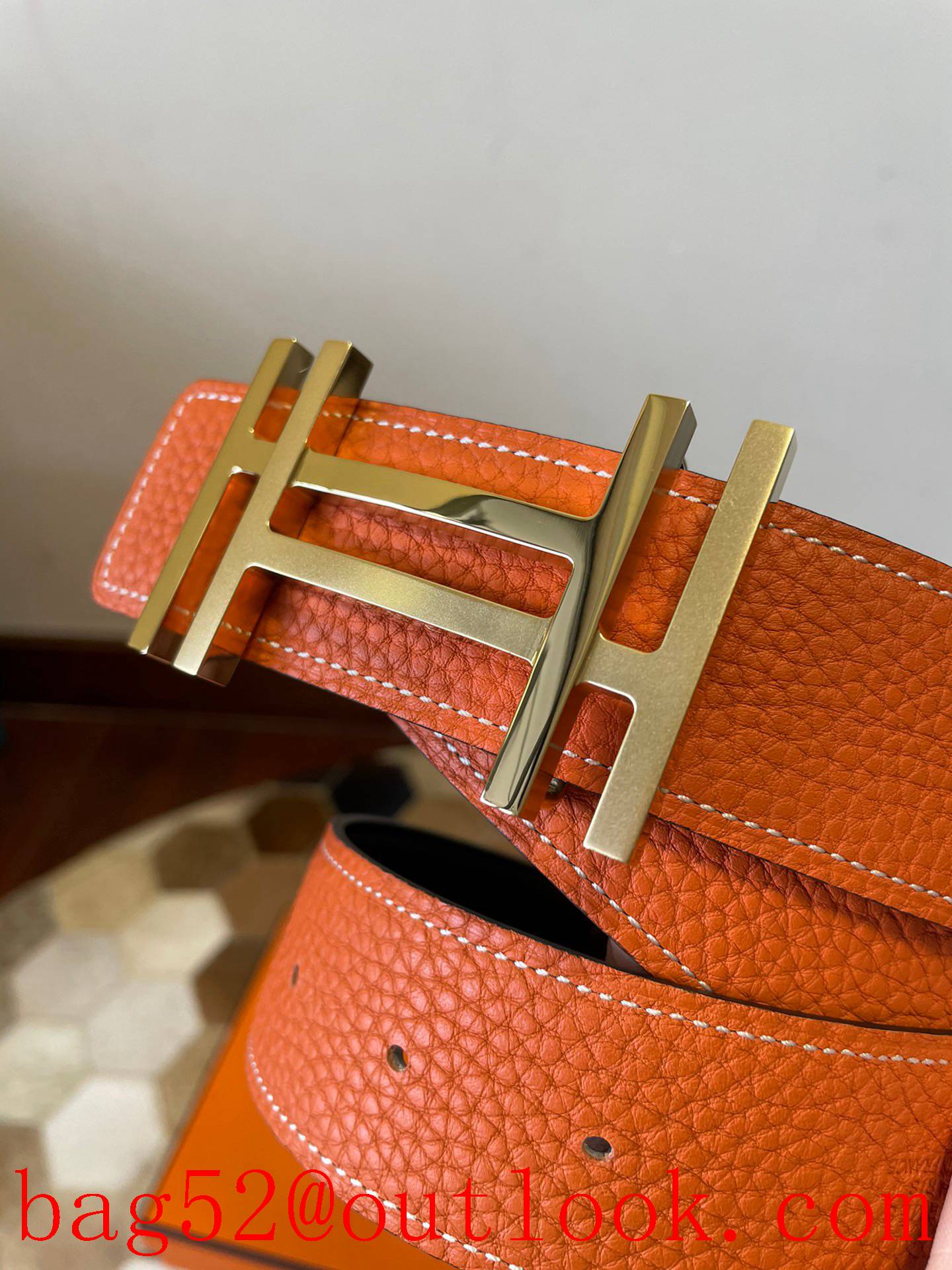 Hermes original single-quality classic mens belt