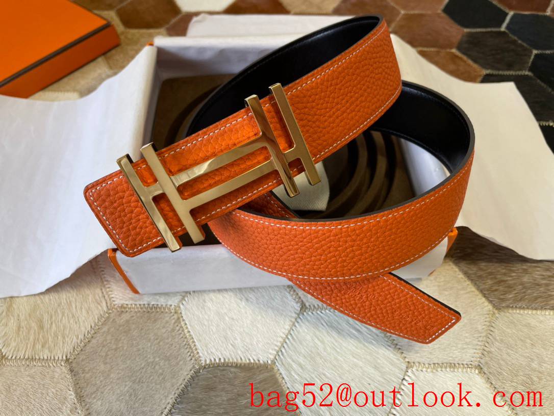 Hermes original single-quality classic mens belt