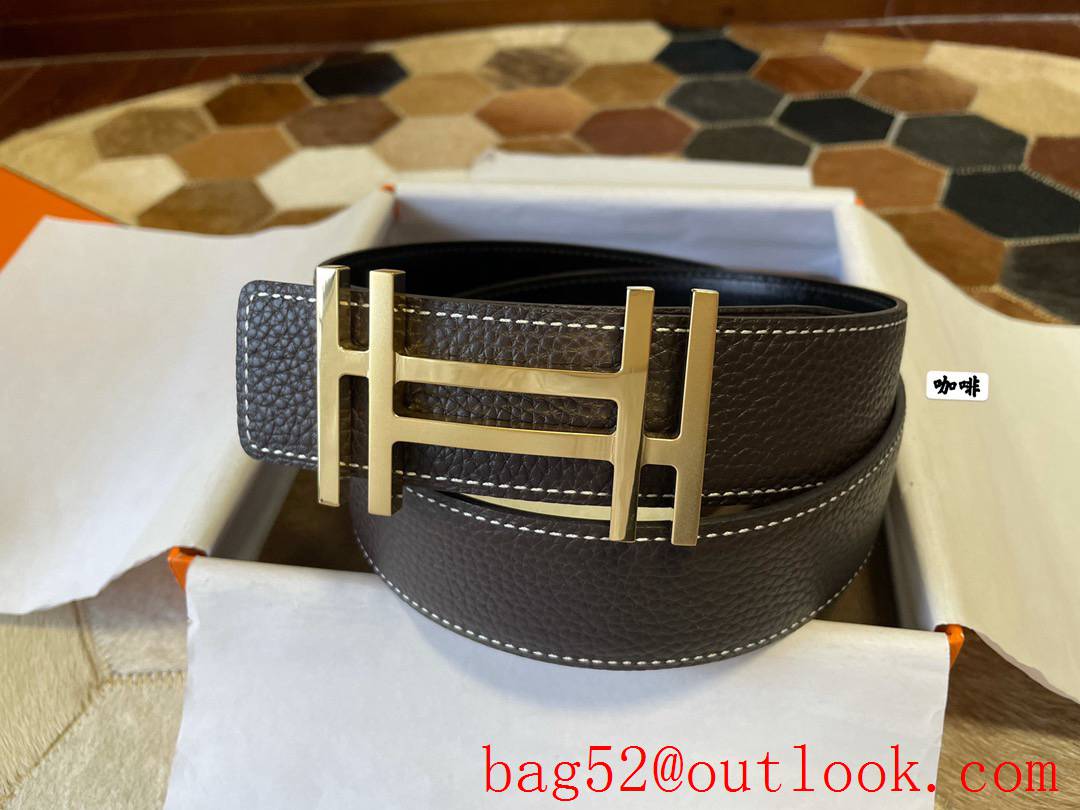 Hermes original single-quality classic mens belt