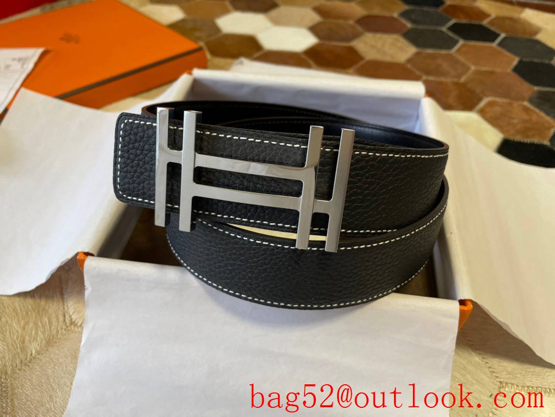 Hermes original single-quality classic mens belt