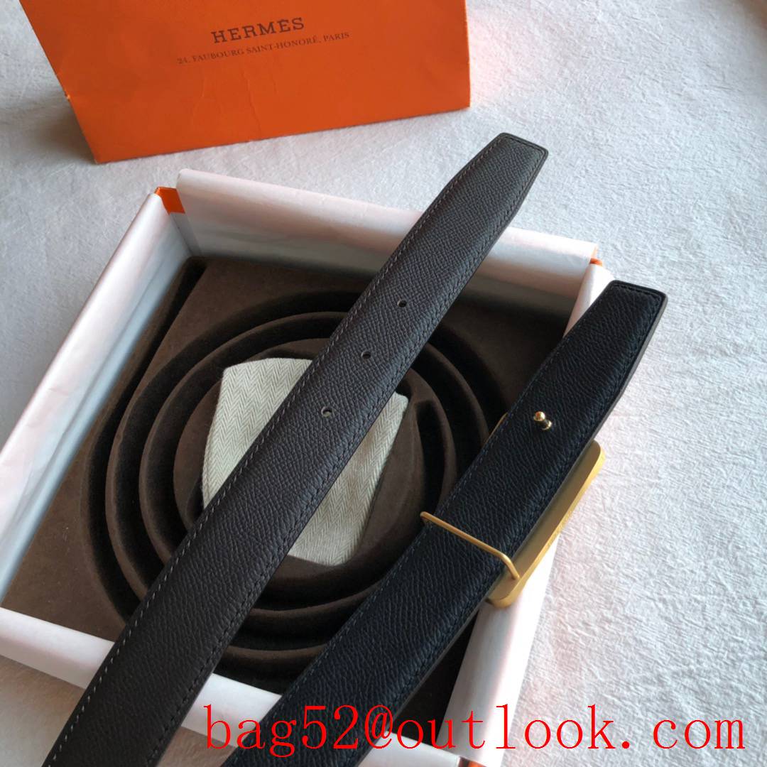 hermes stainless steel frame metal buckle belt