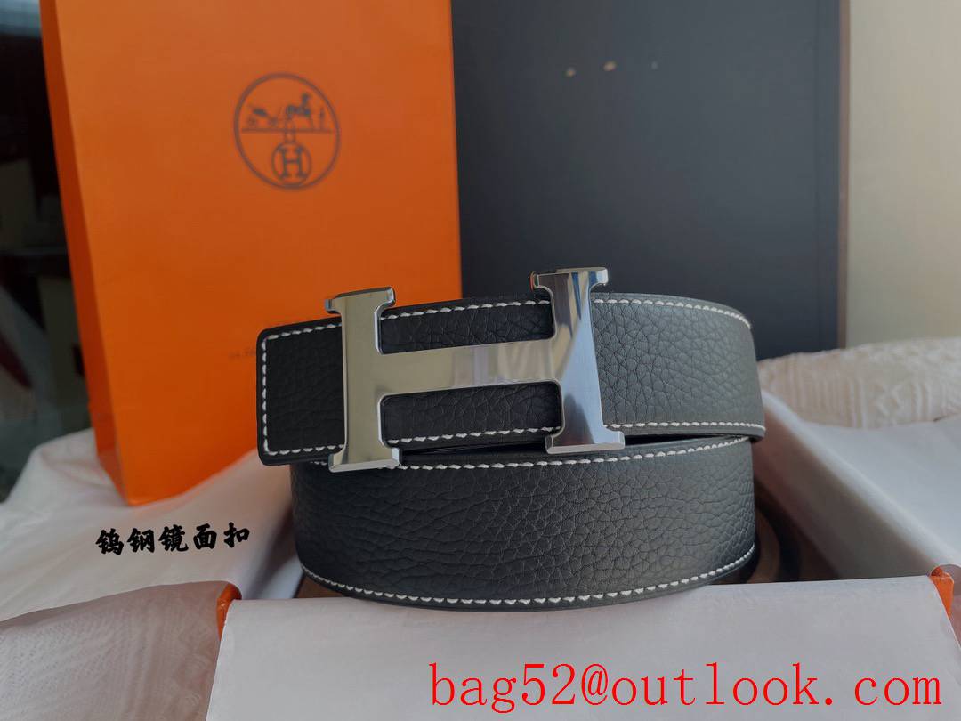 Hermes Whole imported leather cutting by hand belt