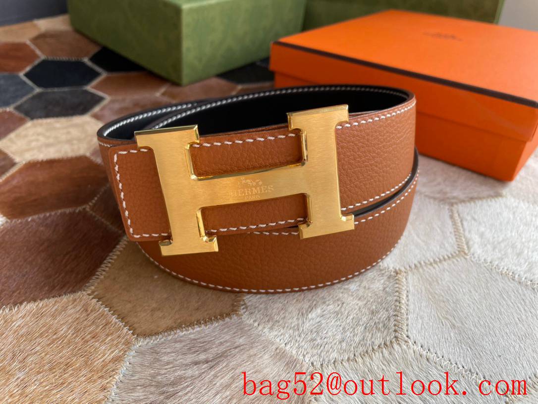 Hermes original single-quality classic men leather belt