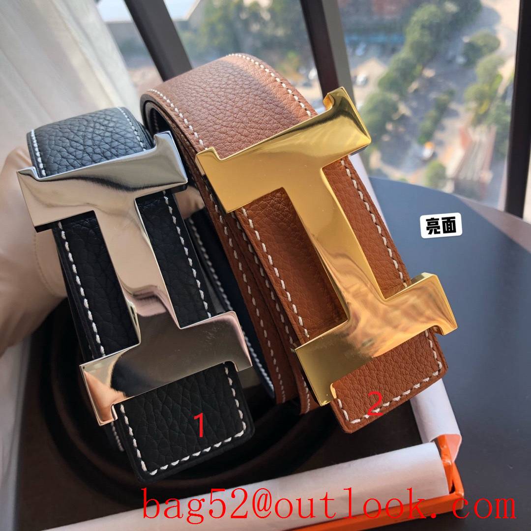 Hermes Imported selected high-quality leather belt