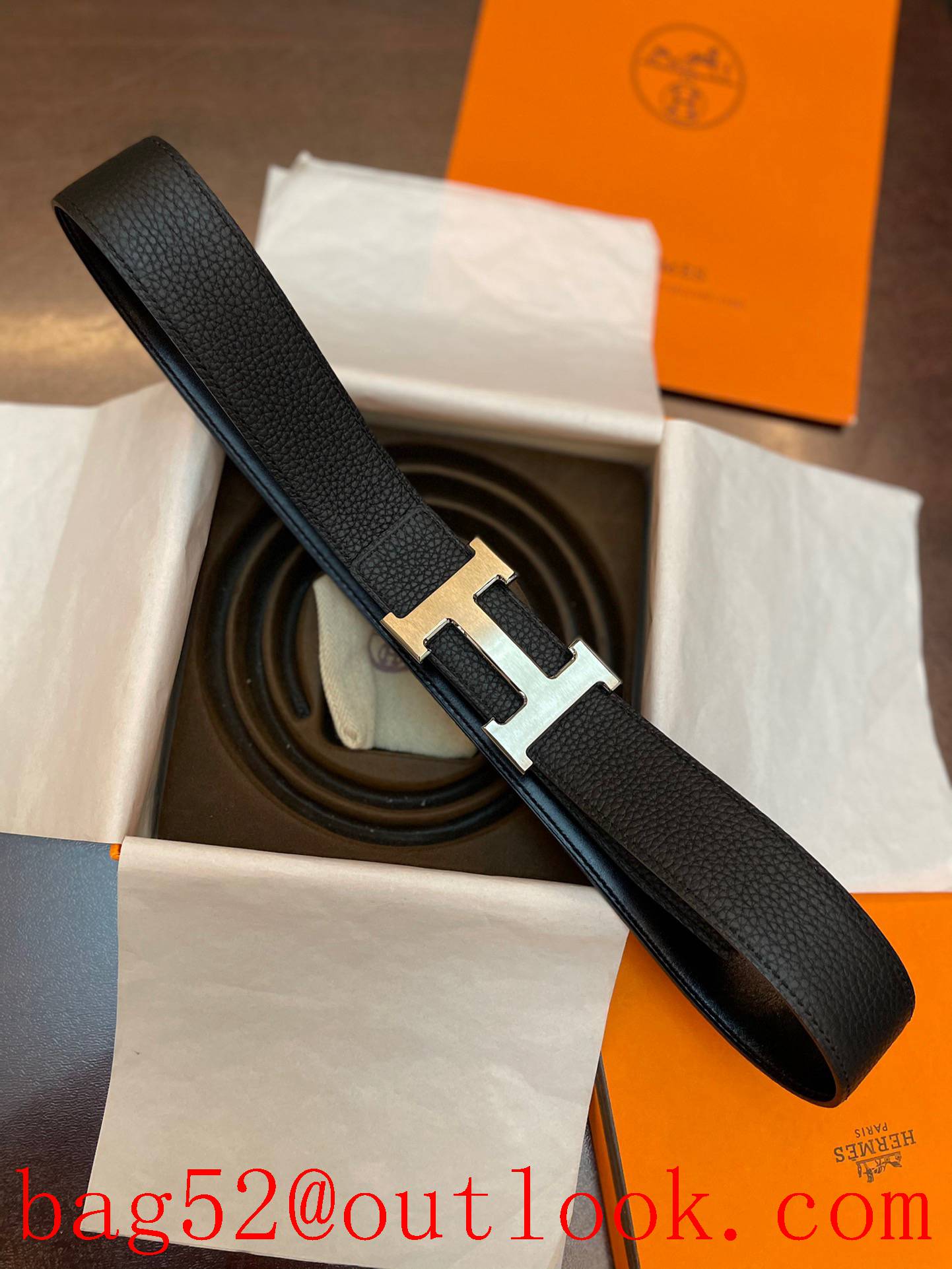 Hermes classic H buckle belt