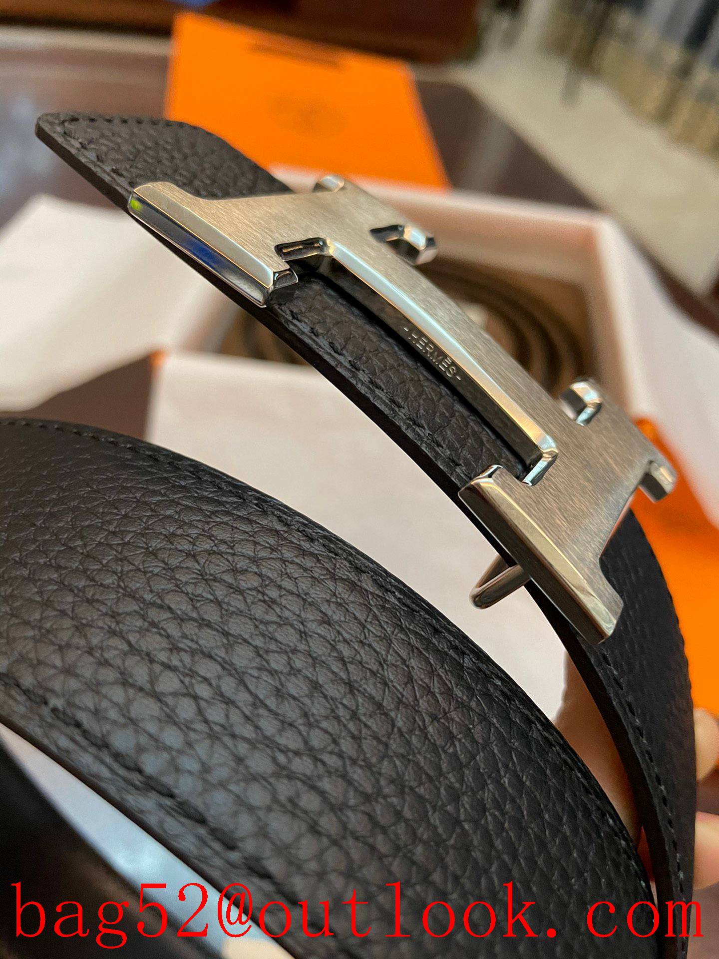 Hermes classic H buckle belt