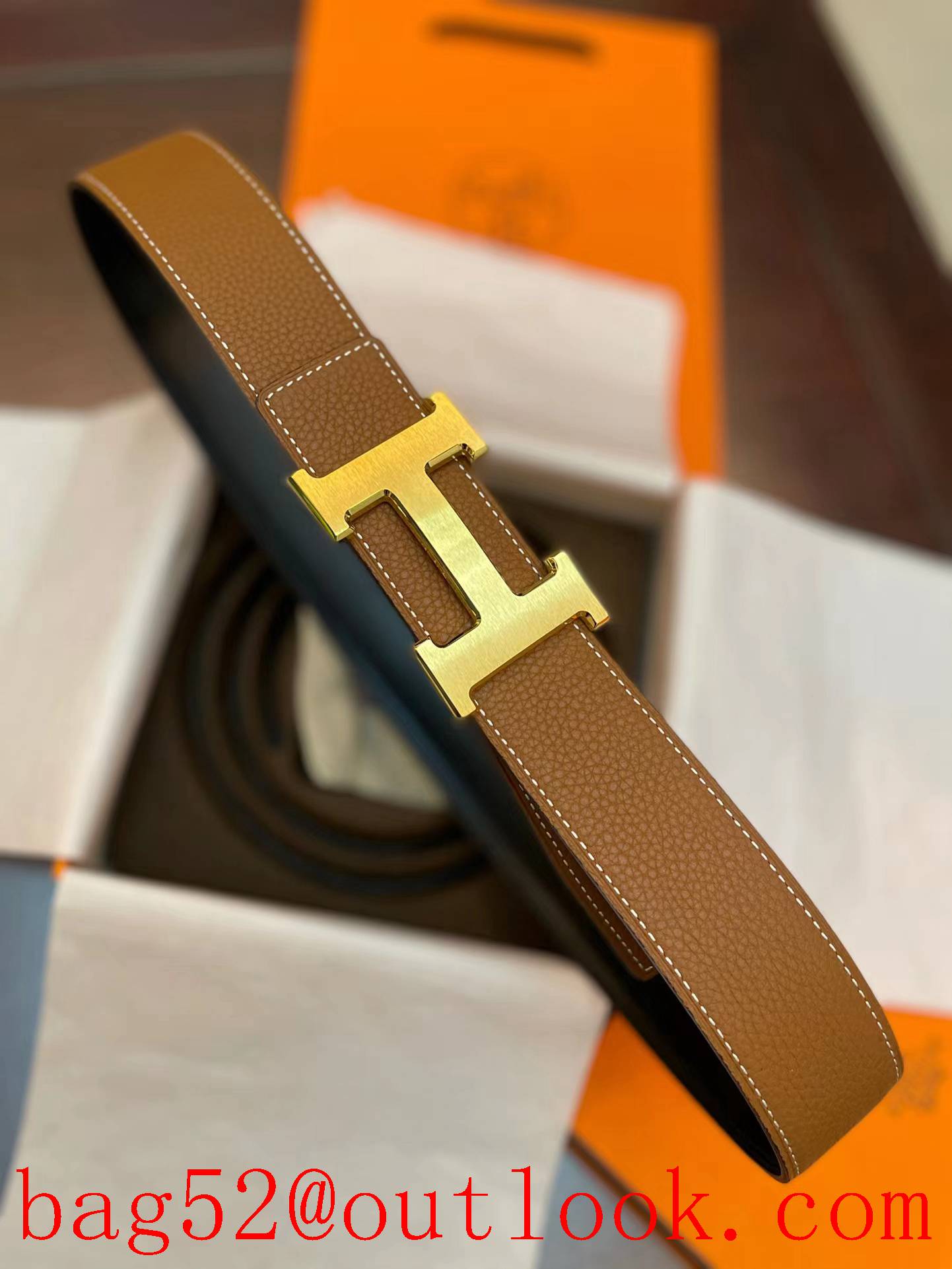 Hermes classic H buckle belt