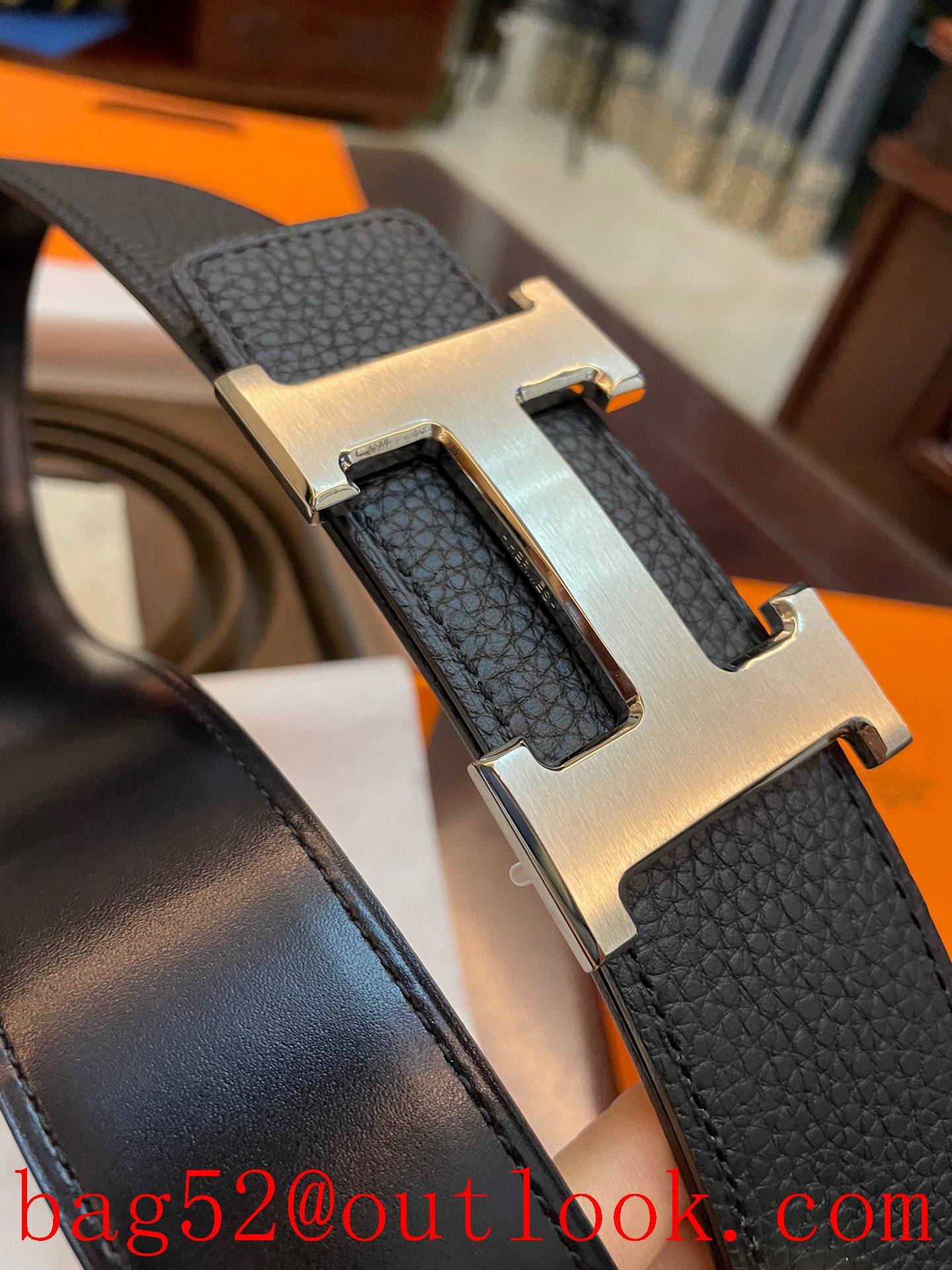 Hermes classic H buckle belt